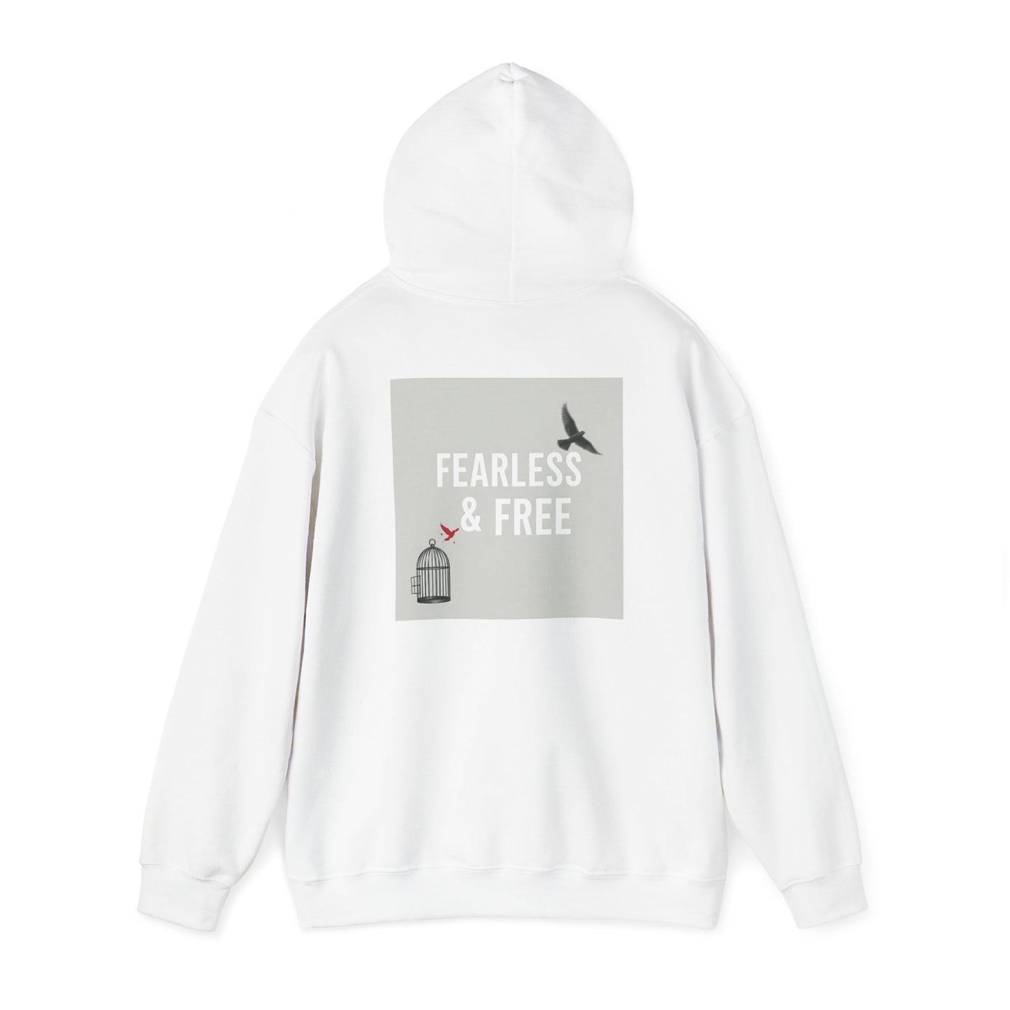 Back Print Design "Fearless & Free" Hoodie