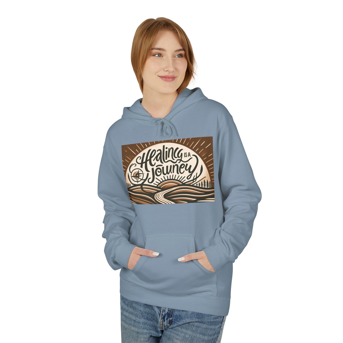 Healing Journey Unisex Fleece Hoodie - Gesellige en inspirerende drag