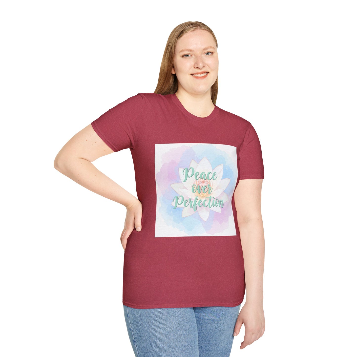 Peace Over Perfection Unisex Softstyle T-Shirt - Inspirational Casual Wear