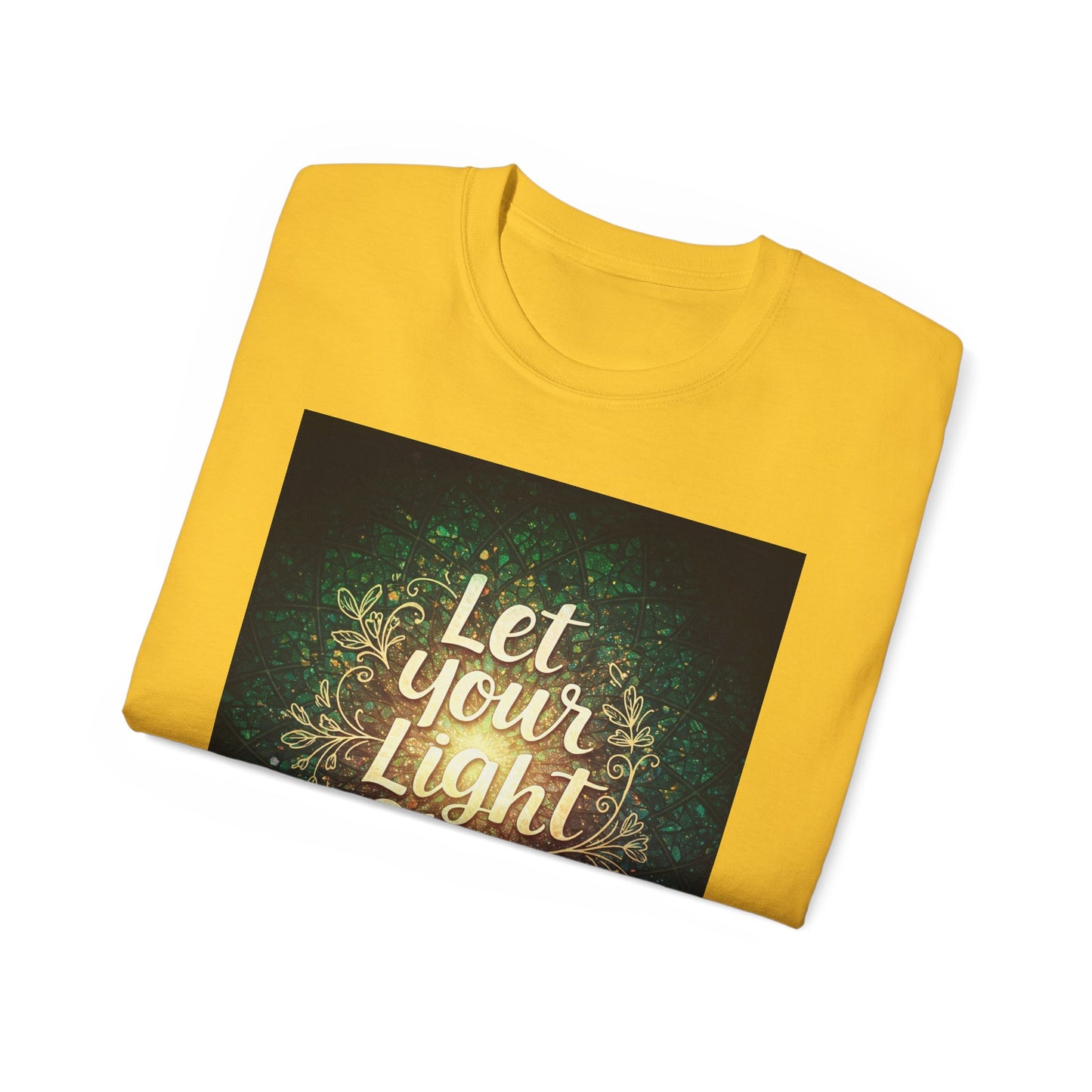 Inspirational Unisex Ultra Cotton Tee - "Let Your Light Shine"