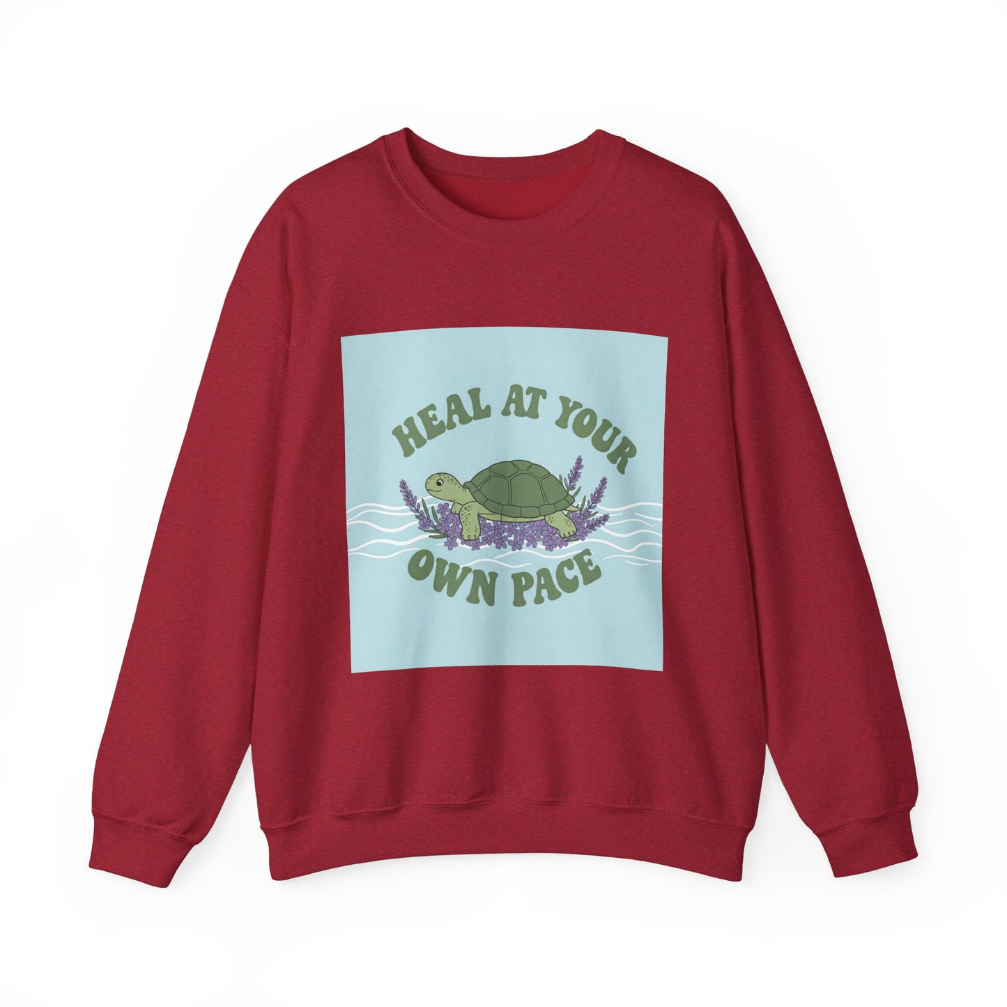 Heal at Your Own Pace Sweatshirt - Unisex Heavy Blend™ Crewneck