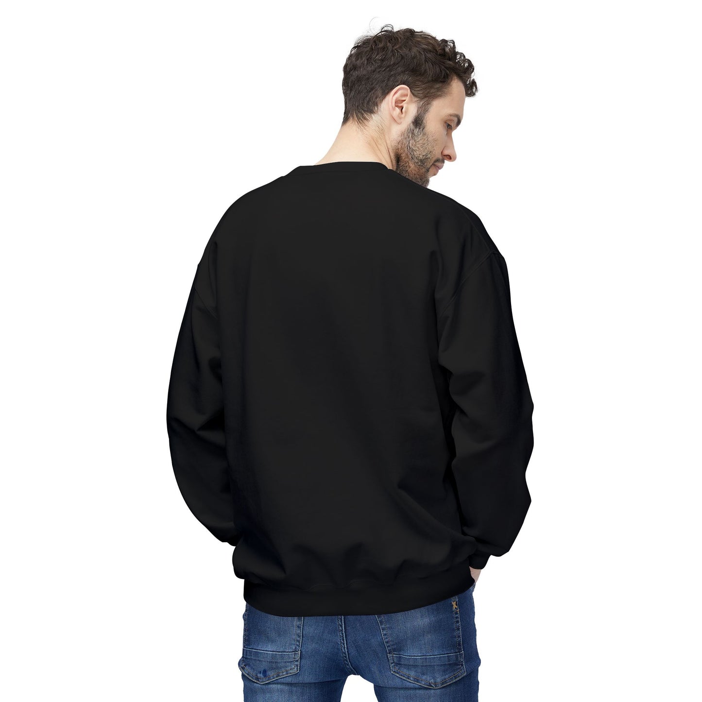 Inspirerende Fleece Crewneck-trui - "Hou aan om vorentoe te beweeg"