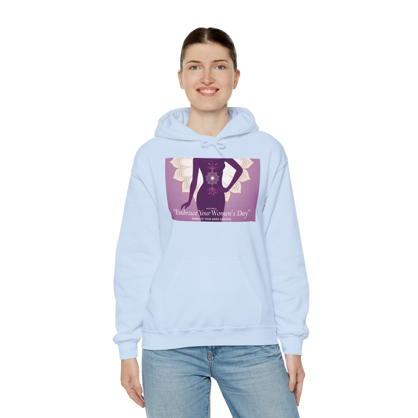 Embrace Your Women's Day Hoodie - Unisex Heavy Blend Sweatshirt