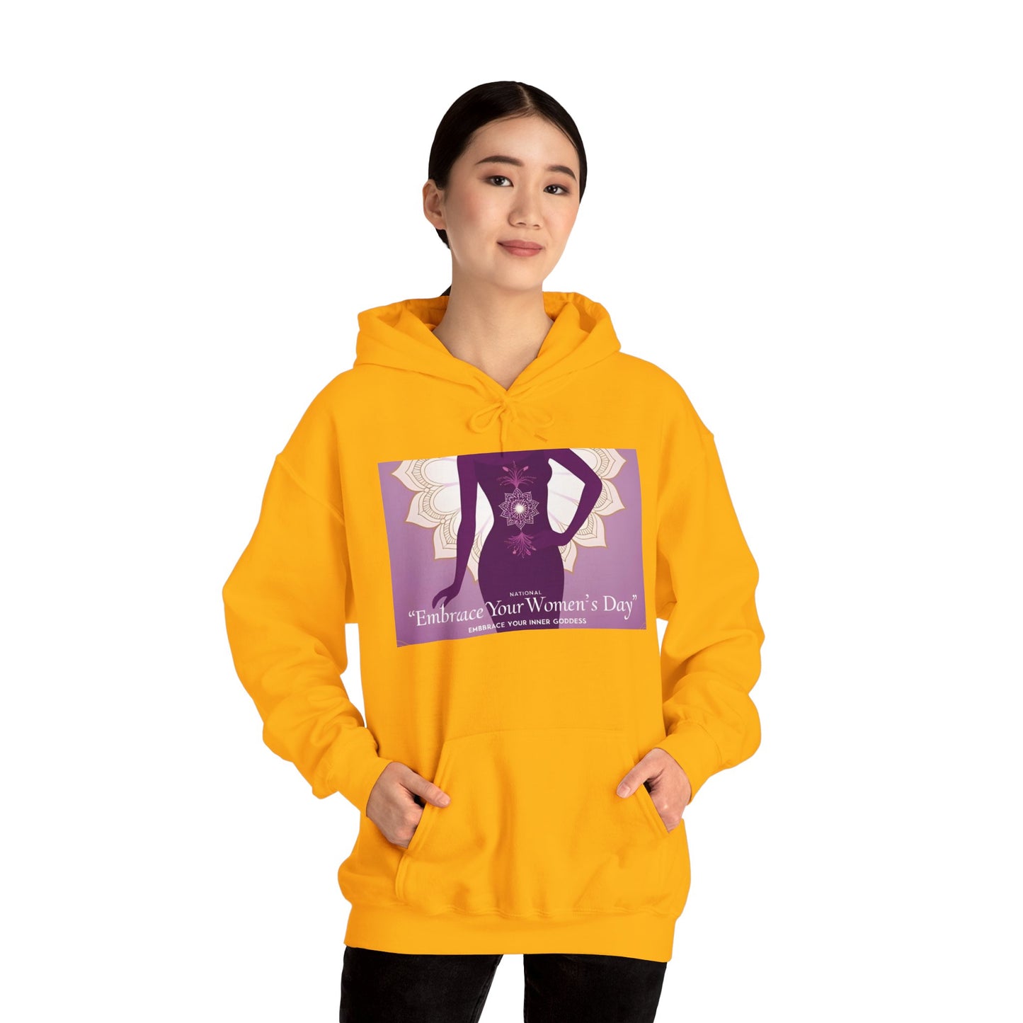 Embrace Your Women's Day Hoodie - Unisex Heavy Blend Sweatshirt