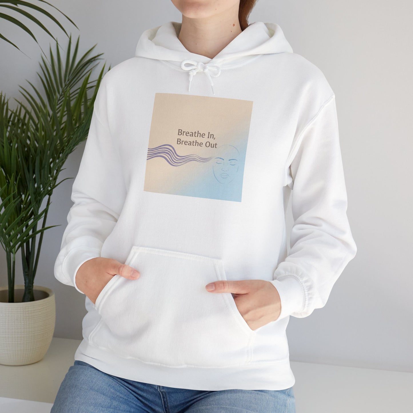 Mindfulness Breathe In Hoodie for Stress Relief