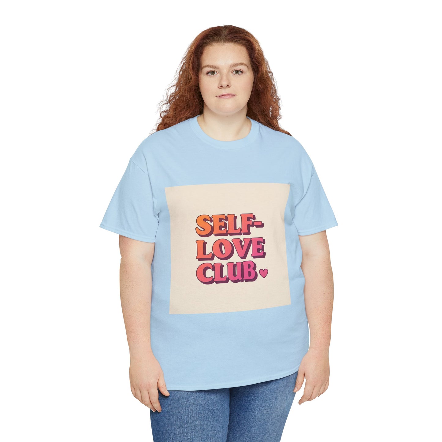 Self-Love Club Unisex Heavy Cotton Tee - Empowerment & Comfort for All