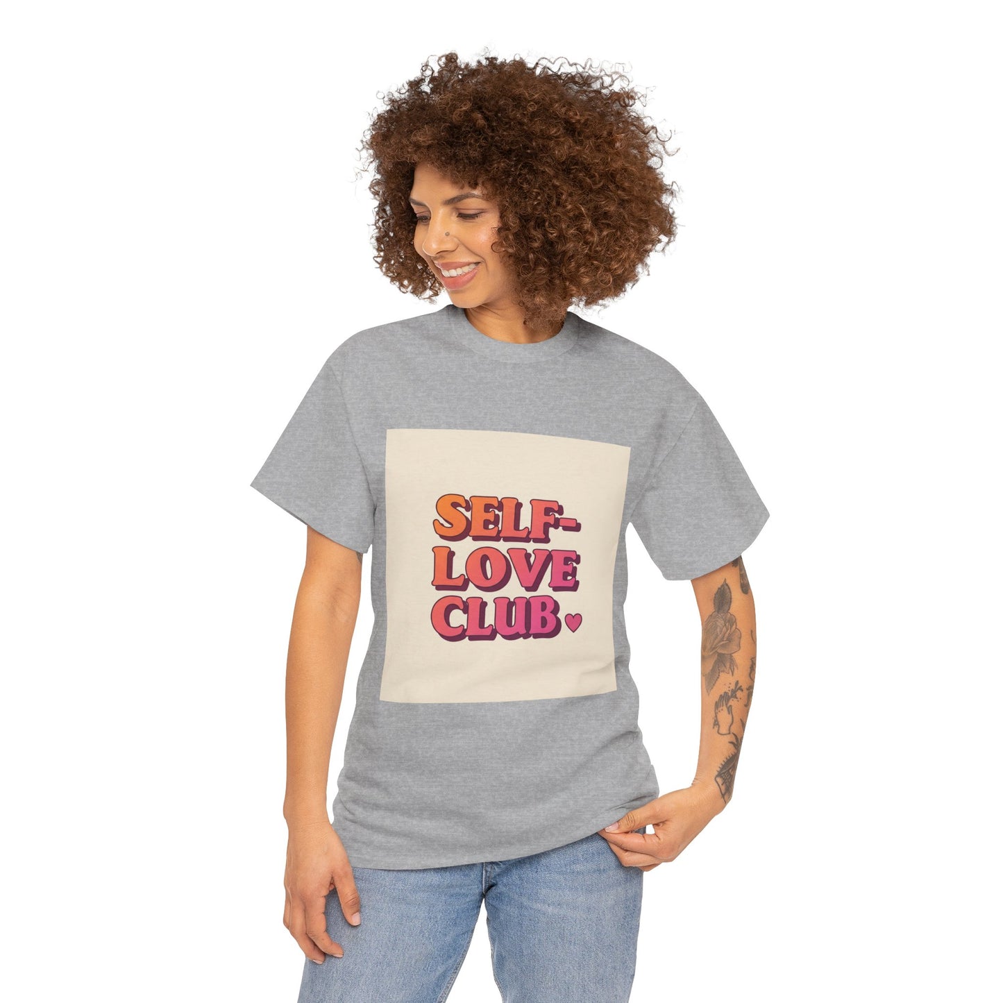 Self-Love Club Unisex Heavy Cotton Tee - Empowerment & Comfort for All