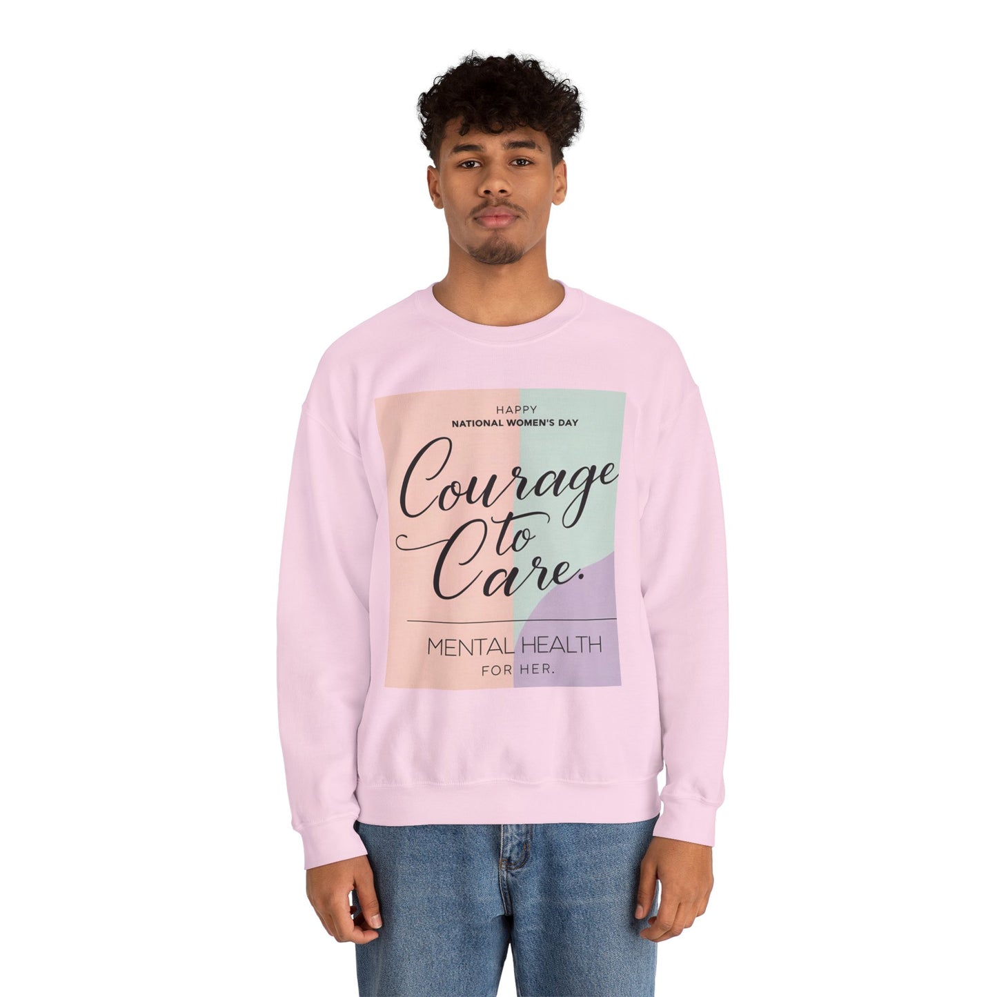 Courage to Care Sweatshirt vir Geestesgesondheidsbewustheid