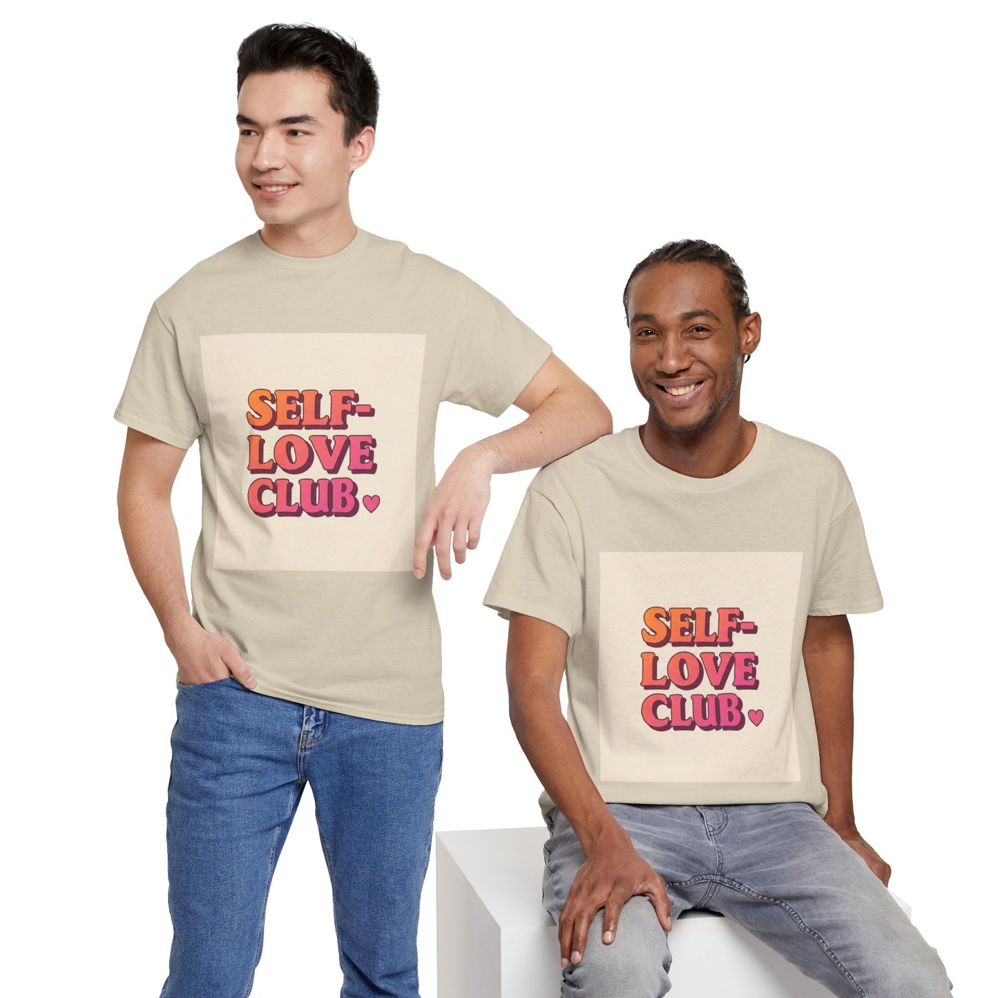 Self-Love Club Unisex Heavy Cotton Tee - Empowerment & Comfort for All