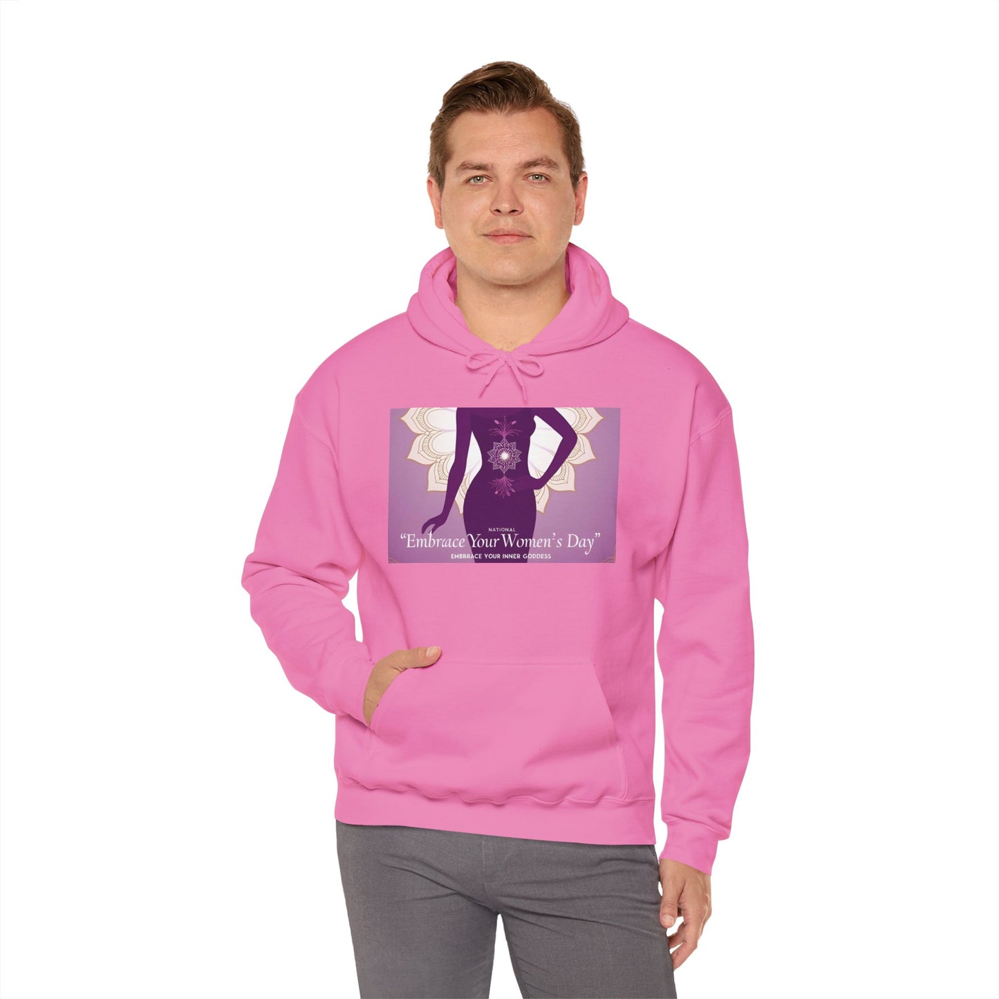 Embrace Your Women's Day Hoodie - Unisex Heavy Blend Sweatshirt