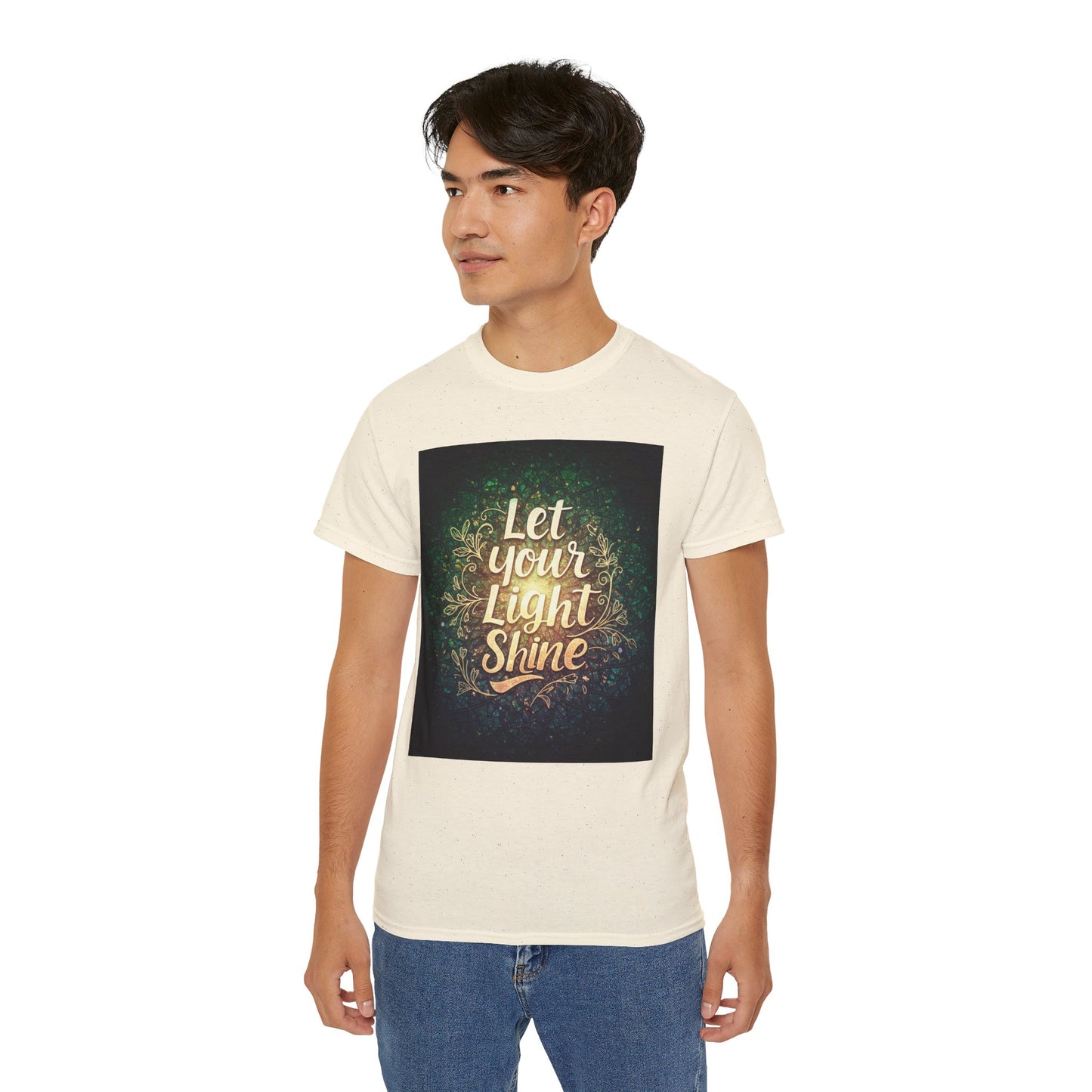 Inspirational Unisex Ultra Cotton Tee - "Let Your Light Shine"