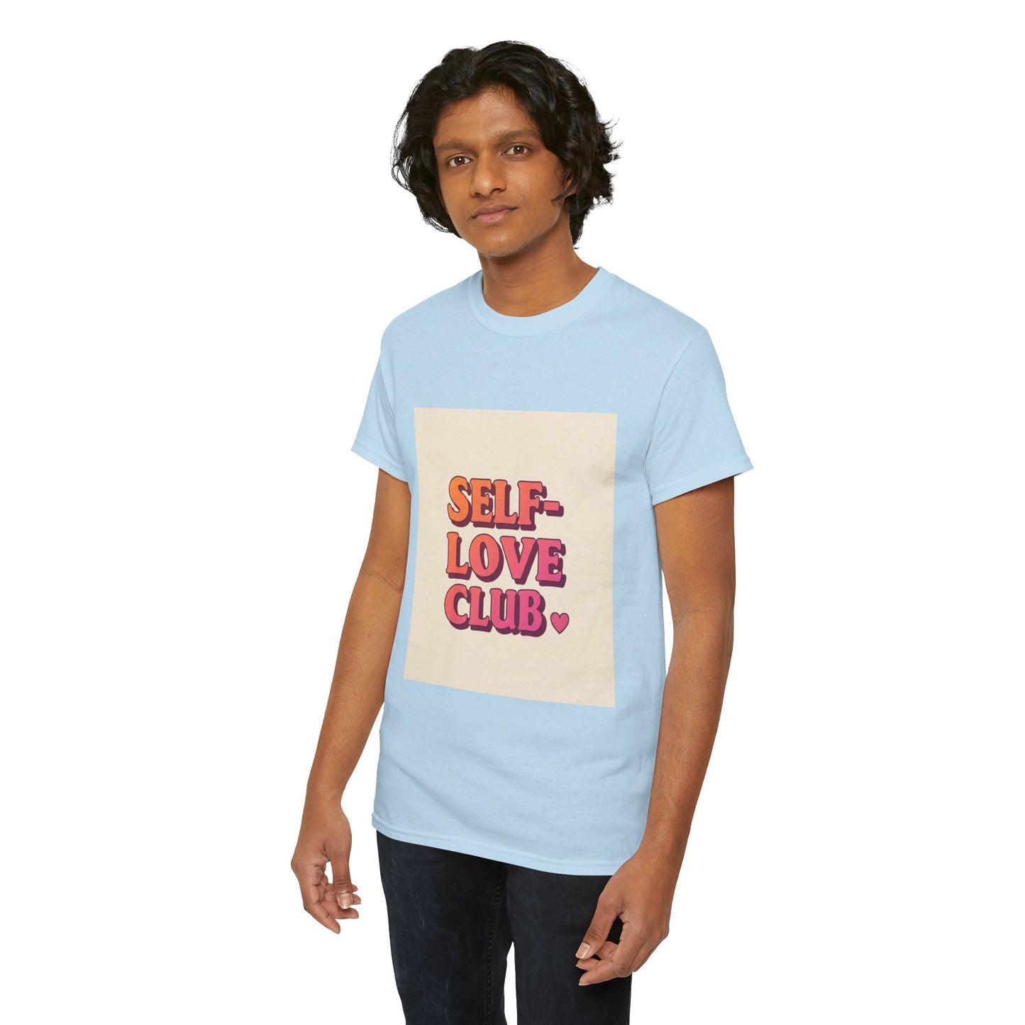 Self-Love Club Unisex Heavy Cotton Tee - Empowerment & Comfort for All