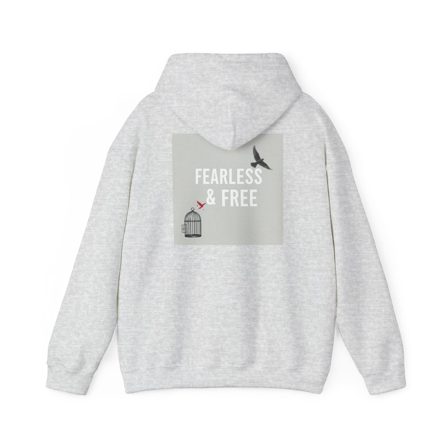 Back Print Design "Fearless & Free" Hoodie