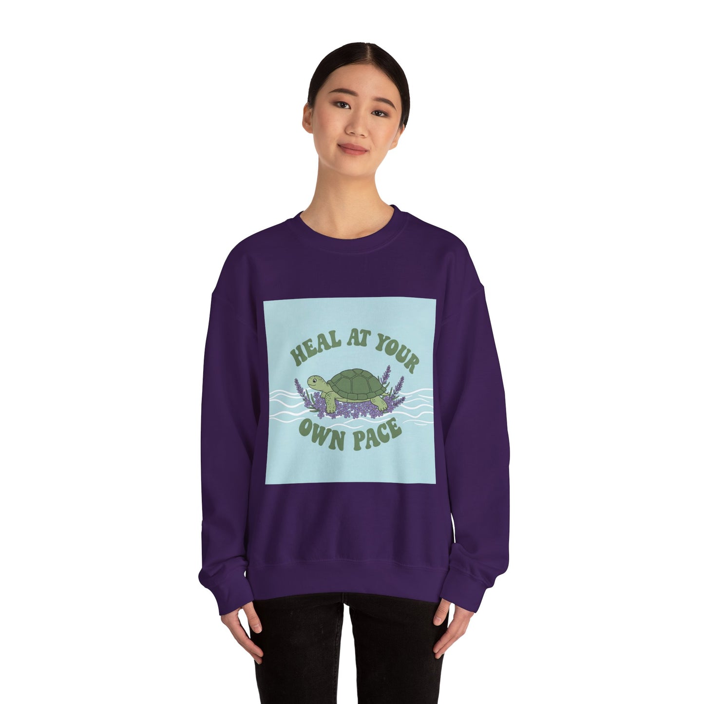 Heal at Your Own Pace Sweatshirt - Unisex Heavy Blend™ Crewneck