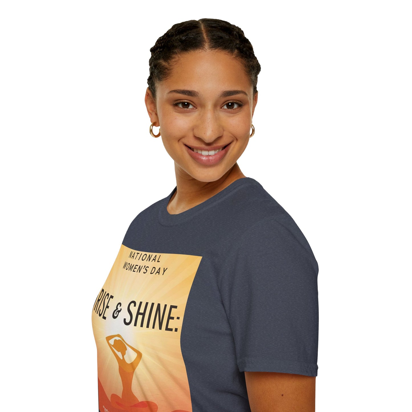 Empowering Women's Day T-Shirt - "Rise & Shine: Your Mind Matters"