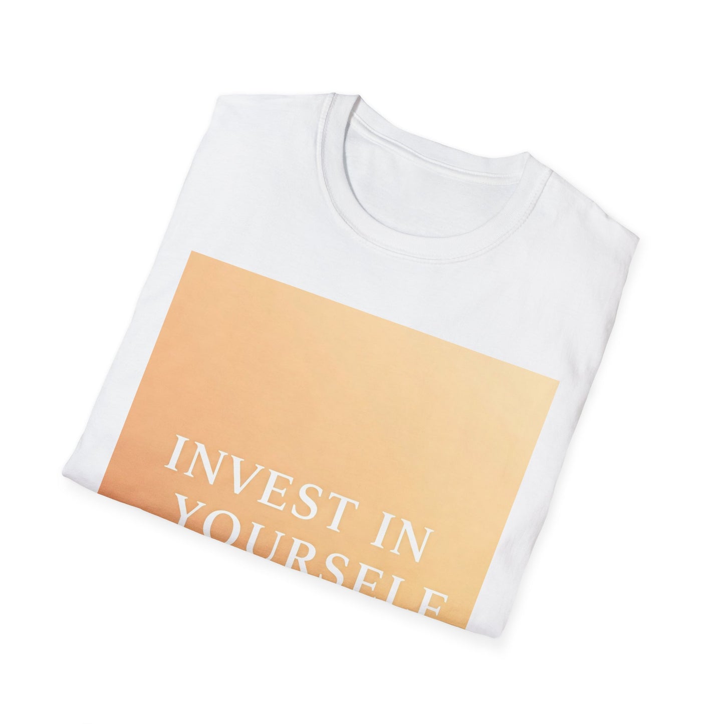 Front Print Design "Invest in Yourself" T-Shirt