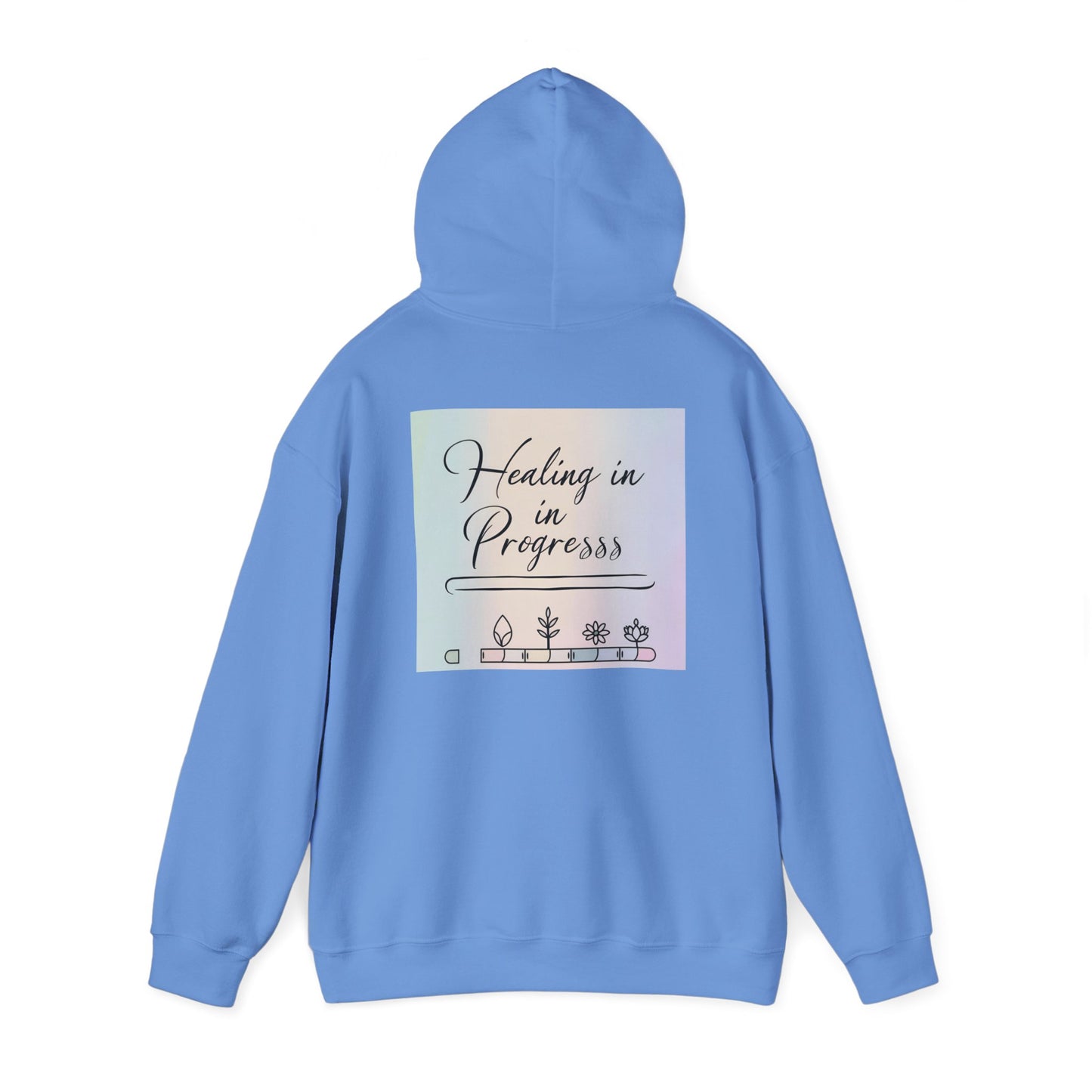 Back Print Design "Healing in Progress" Hoodie