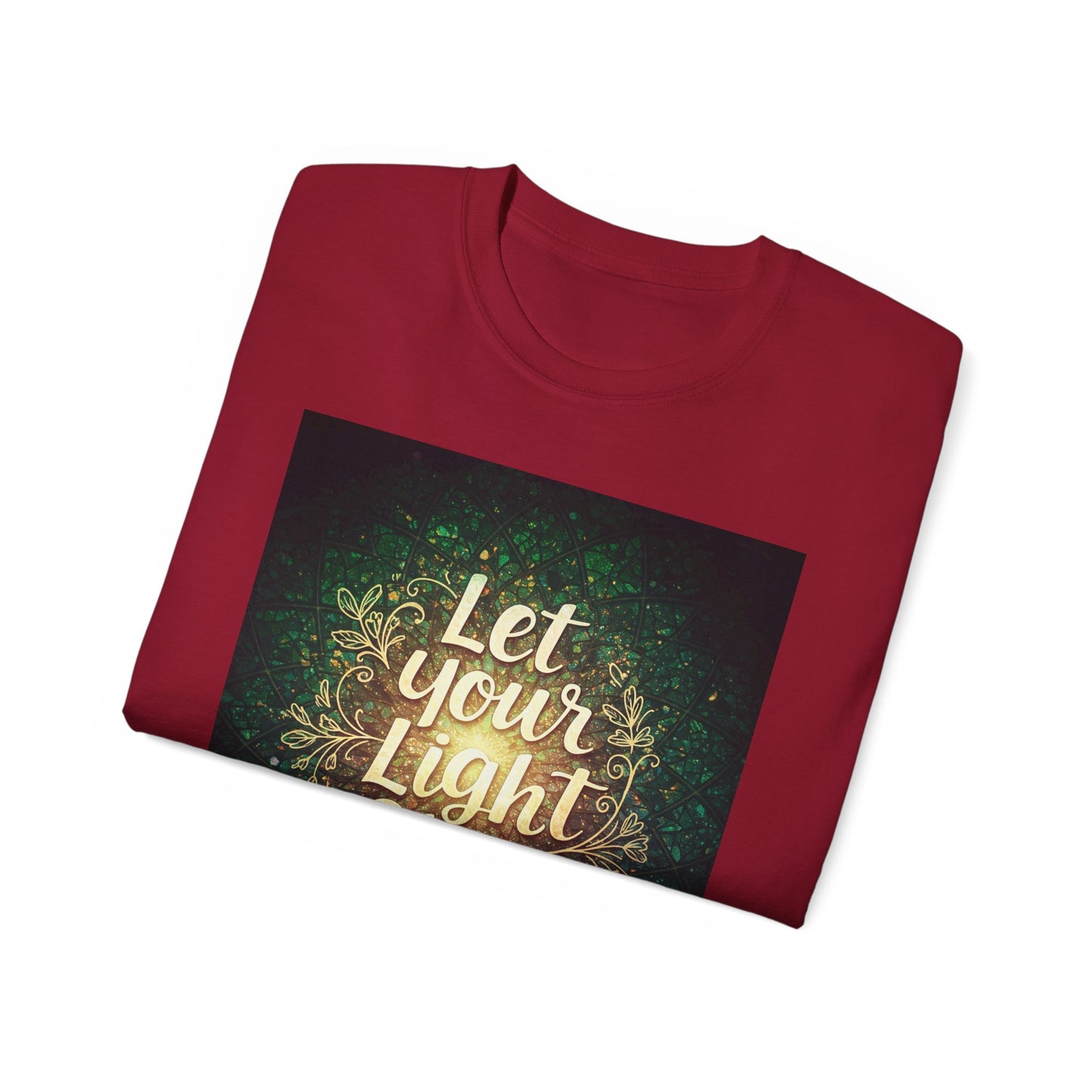 Inspirational Unisex Ultra Cotton Tee - "Let Your Light Shine"