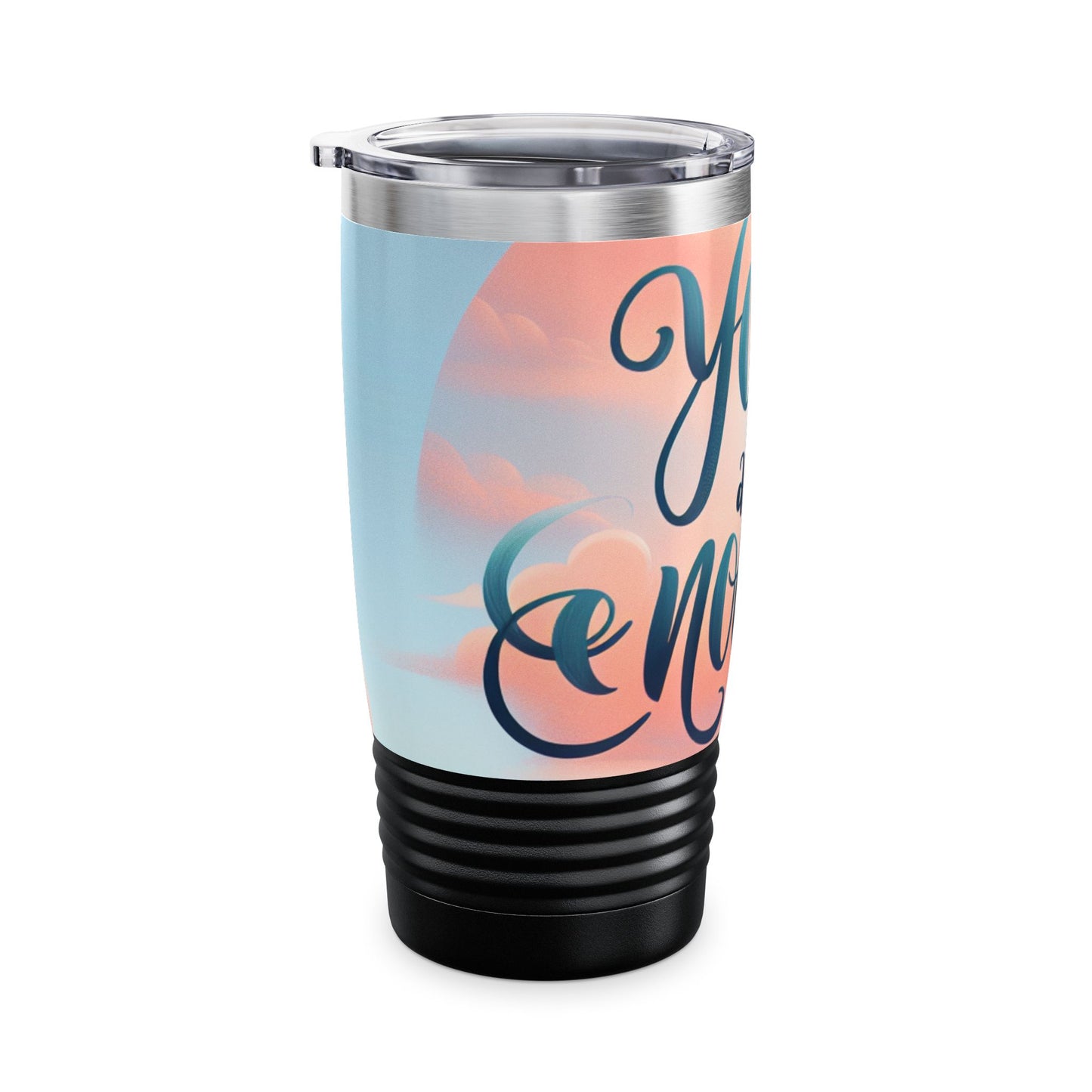 Inspirerende 20 onse Ringneck Tumbler - "Jy is genoeg"