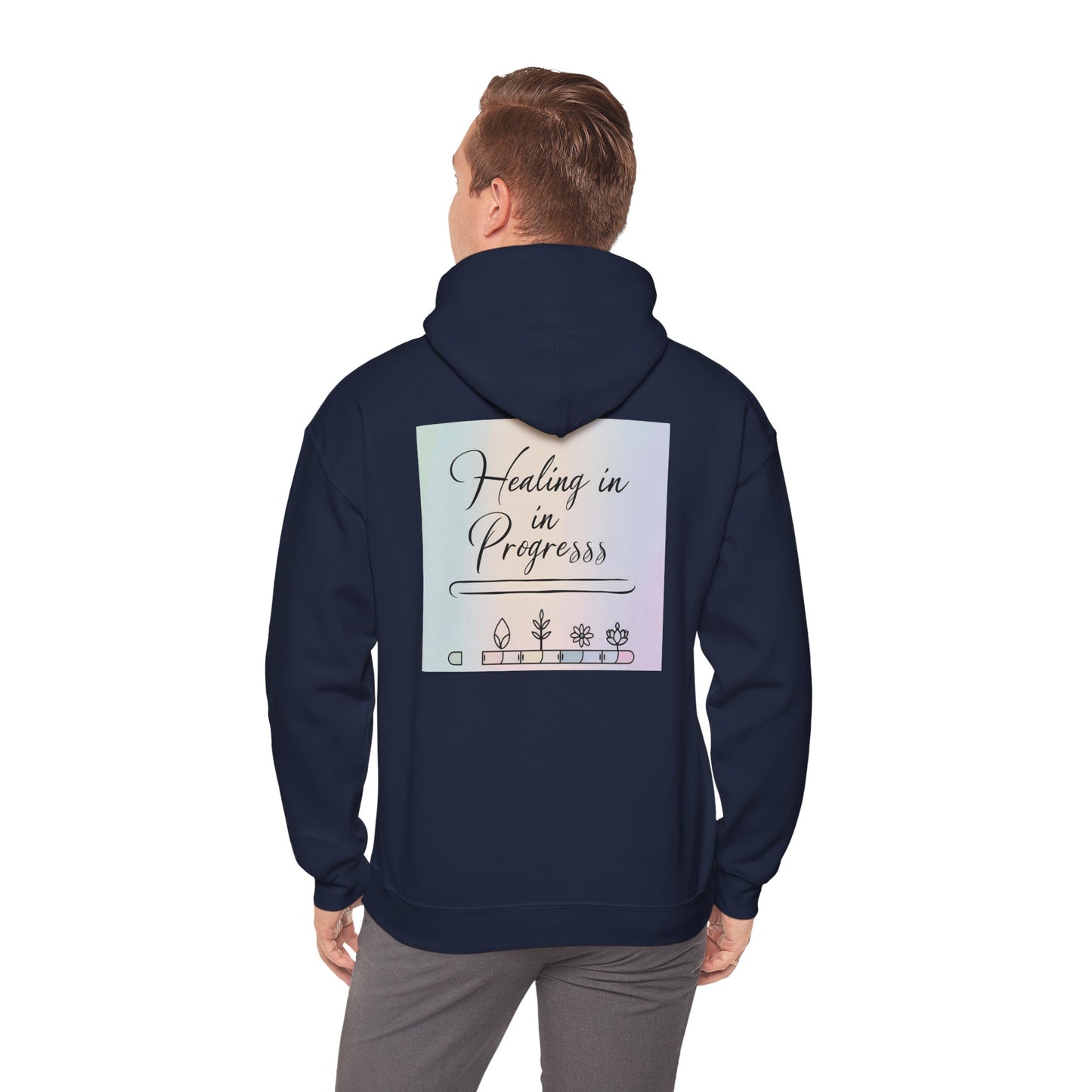 Back Print Design "Healing in Progress" Hoodie