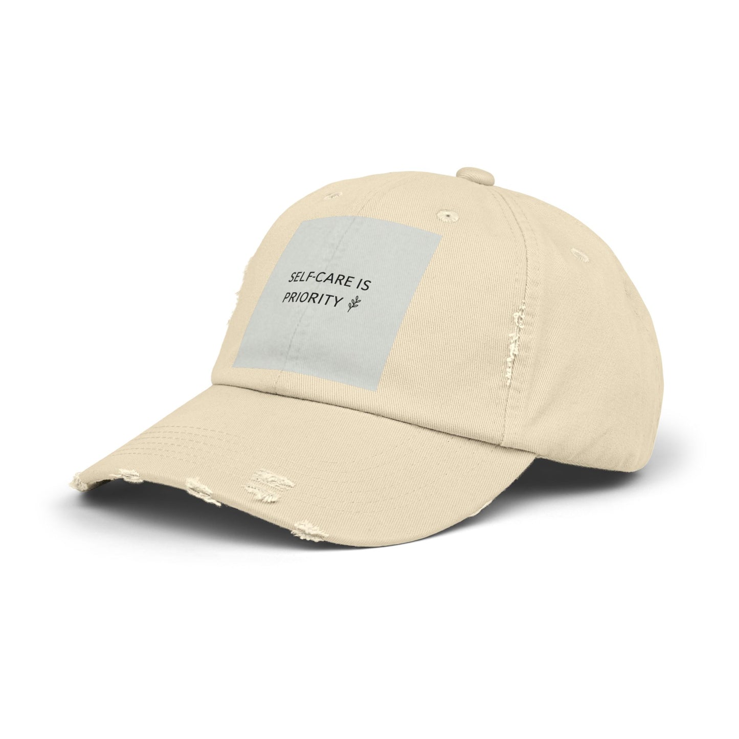 Distressed Cap - Self-Care is Priority Hat