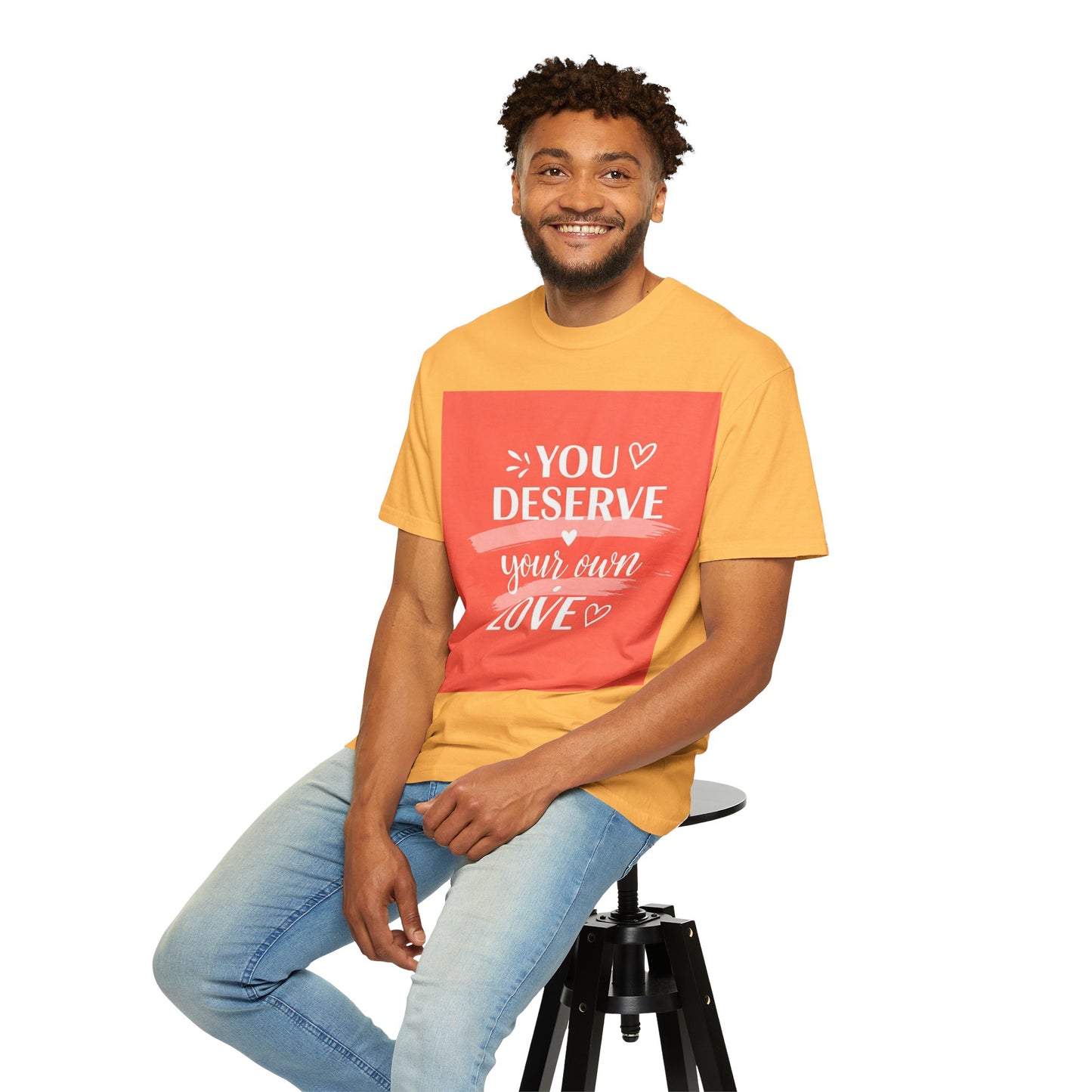 Front Print Design "You Deserve Your Own Love" T-Shirt