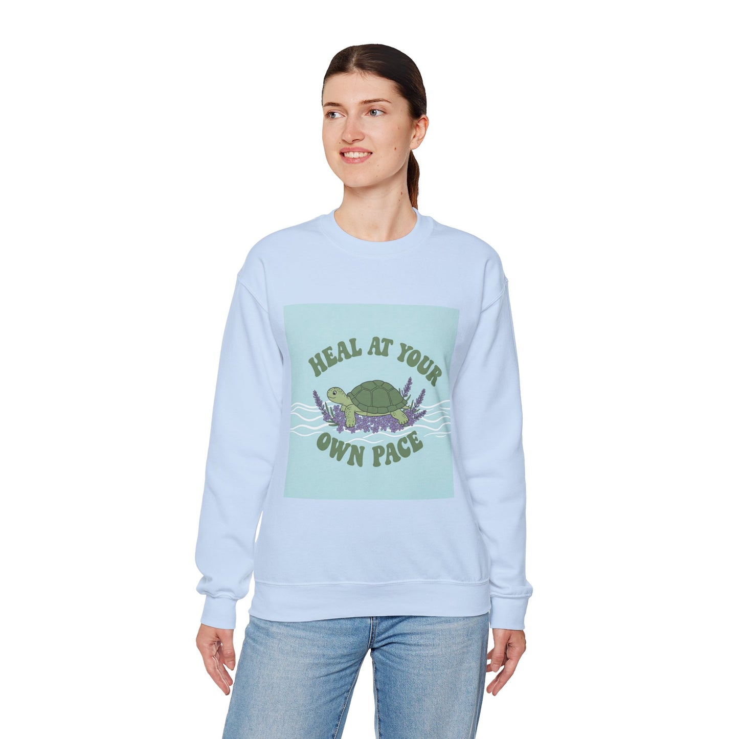 Heal at Your Own Pace Sweatshirt - Unisex Heavy Blend™ Crewneck