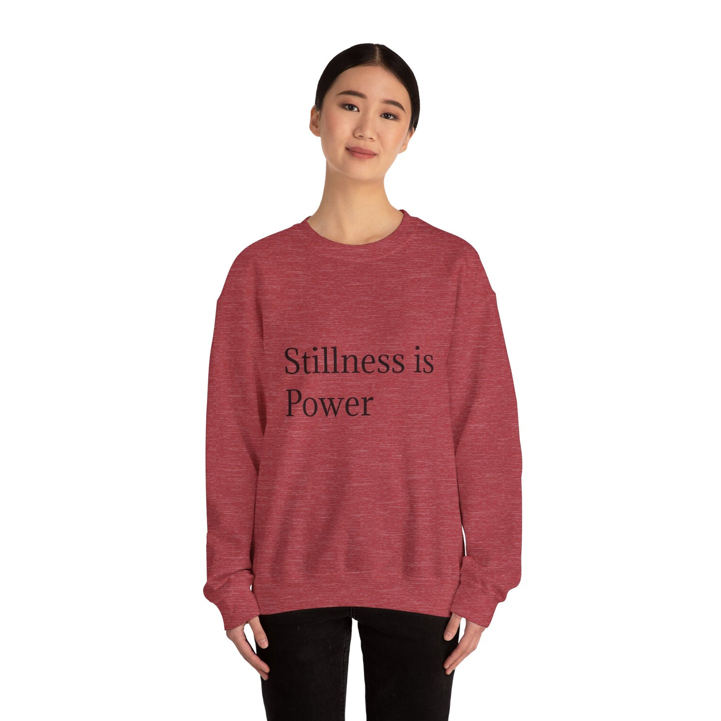 Stillness သည် Power Unisex Heavy Blend™ Crewneck Sweatshirt ဖြစ်သည်။