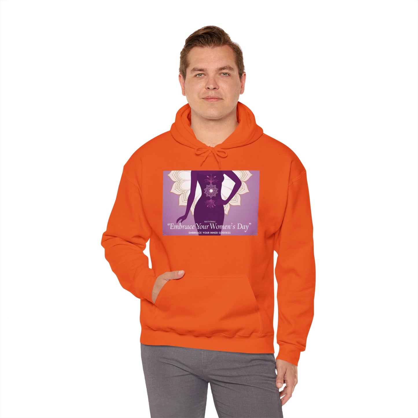 Embrace Your Women's Day Hoodie - Unisex Heavy Blend Sweatshirt