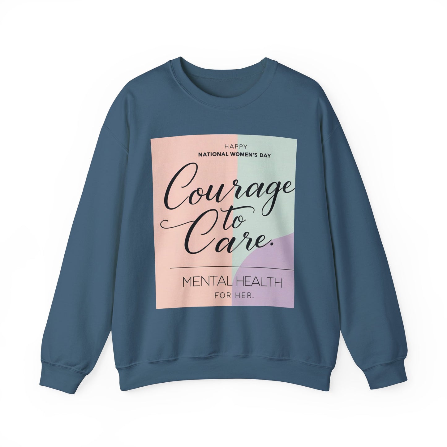 Courage to Care Sweatshirt vir Geestesgesondheidsbewustheid