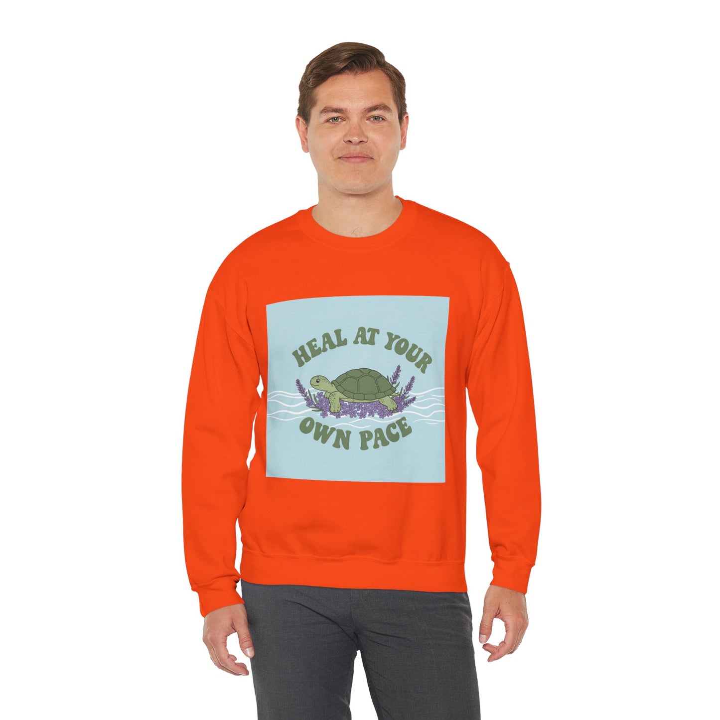 Heal at Your Own Pace Sweatshirt - Unisex Heavy Blend™ Crewneck