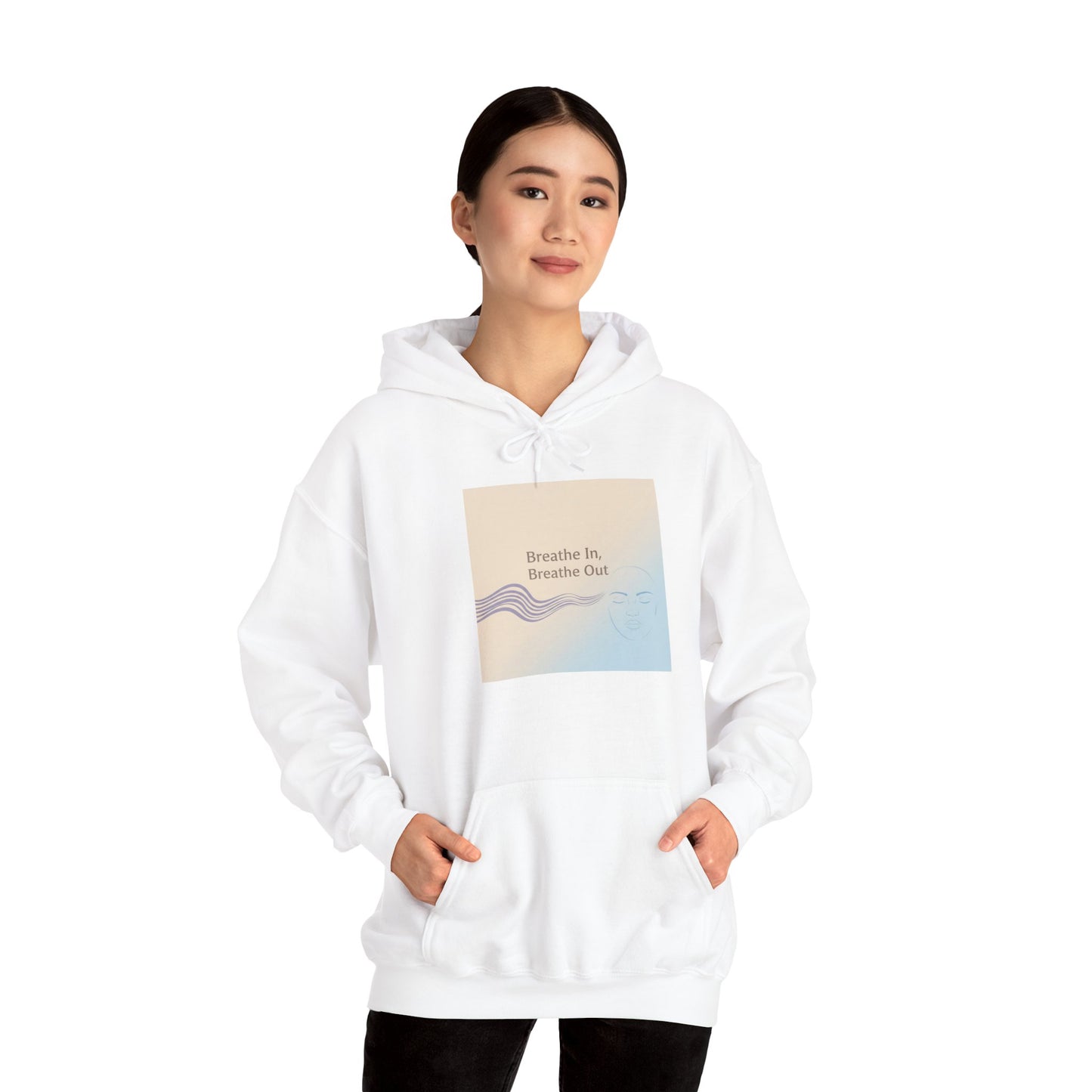 Mindfulness Breathe In Hoodie for Stress Relief