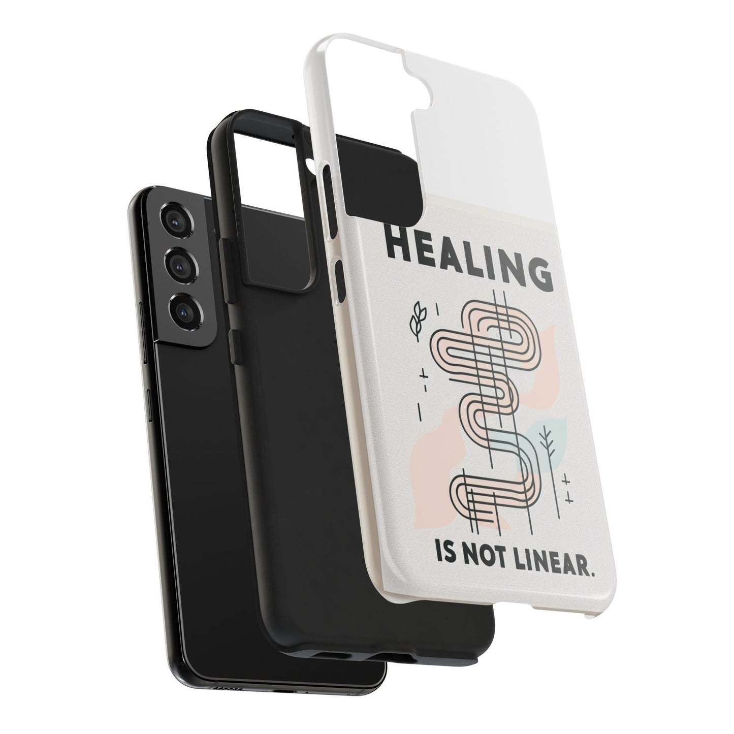 Healing Is Not Linear Tough Phone Case - Durable and Stylish Protection for Your Device