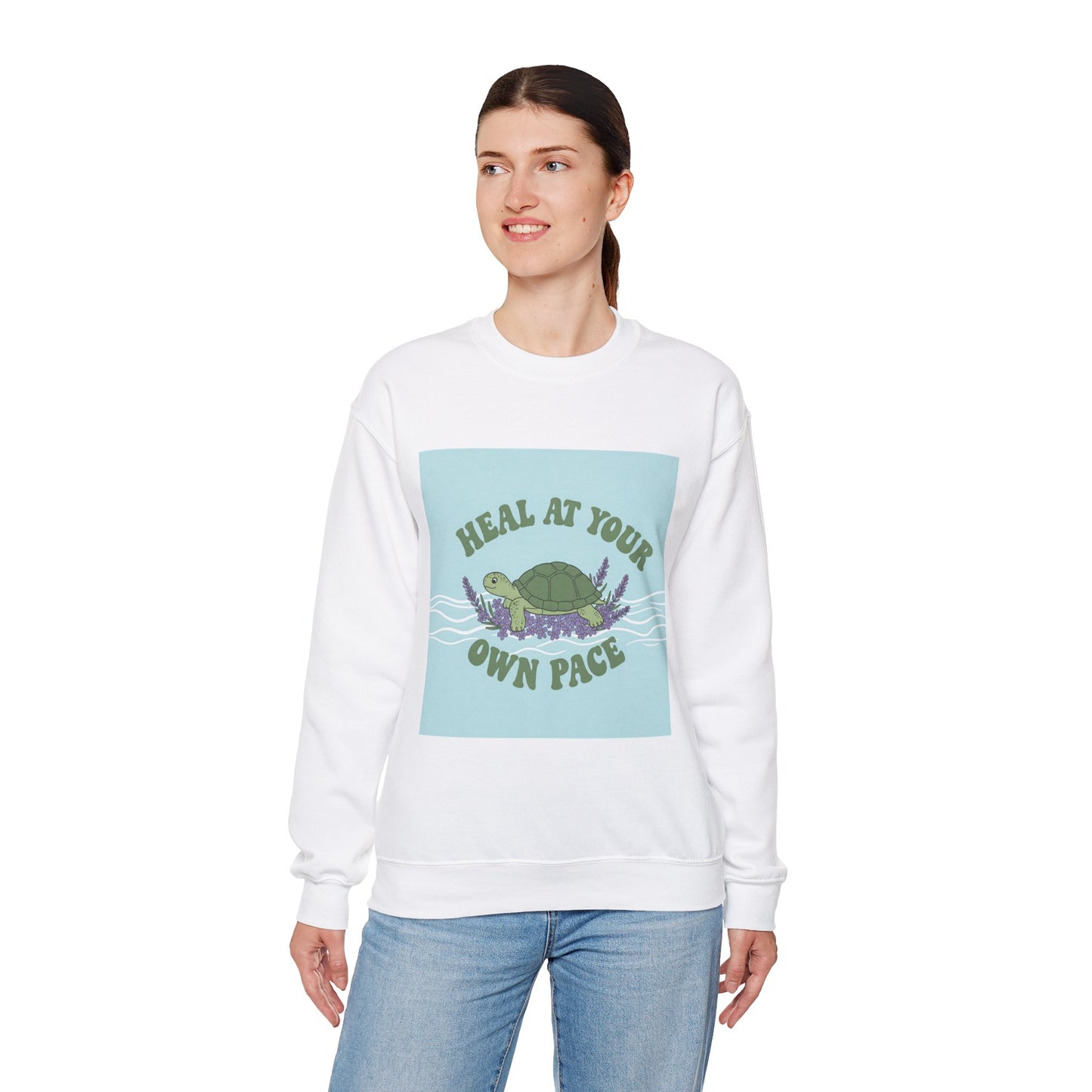 Heal at Your Own Pace Sweatshirt - Unisex Heavy Blend™ Crewneck