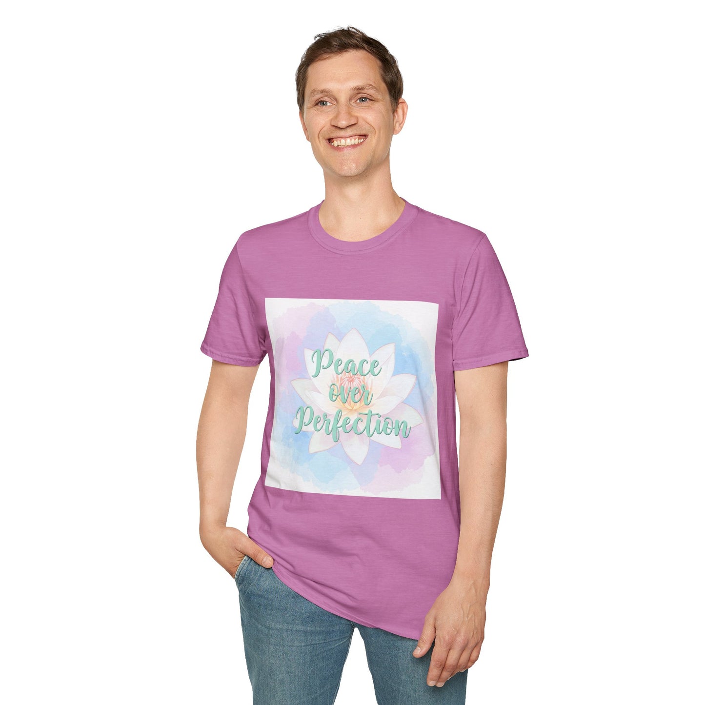 Peace Over Perfection Unisex Softstyle T-Shirt - Inspirational Casual Wear