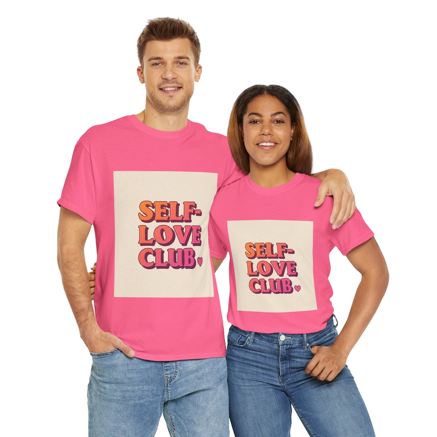 Self-Love Club Unisex Heavy Cotton Tee - Empowerment & Comfort for All