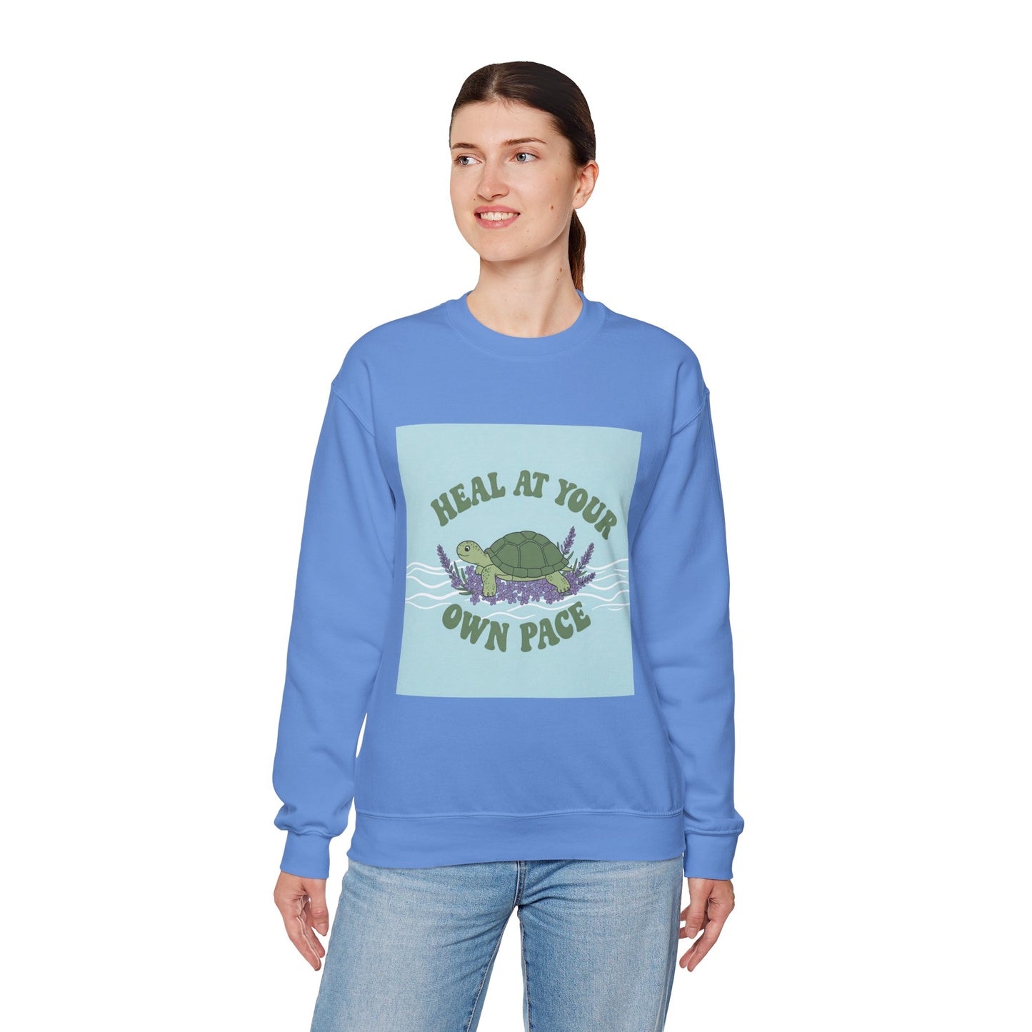 Heal at Your Own Pace Sweatshirt - Unisex Heavy Blend™ Crewneck