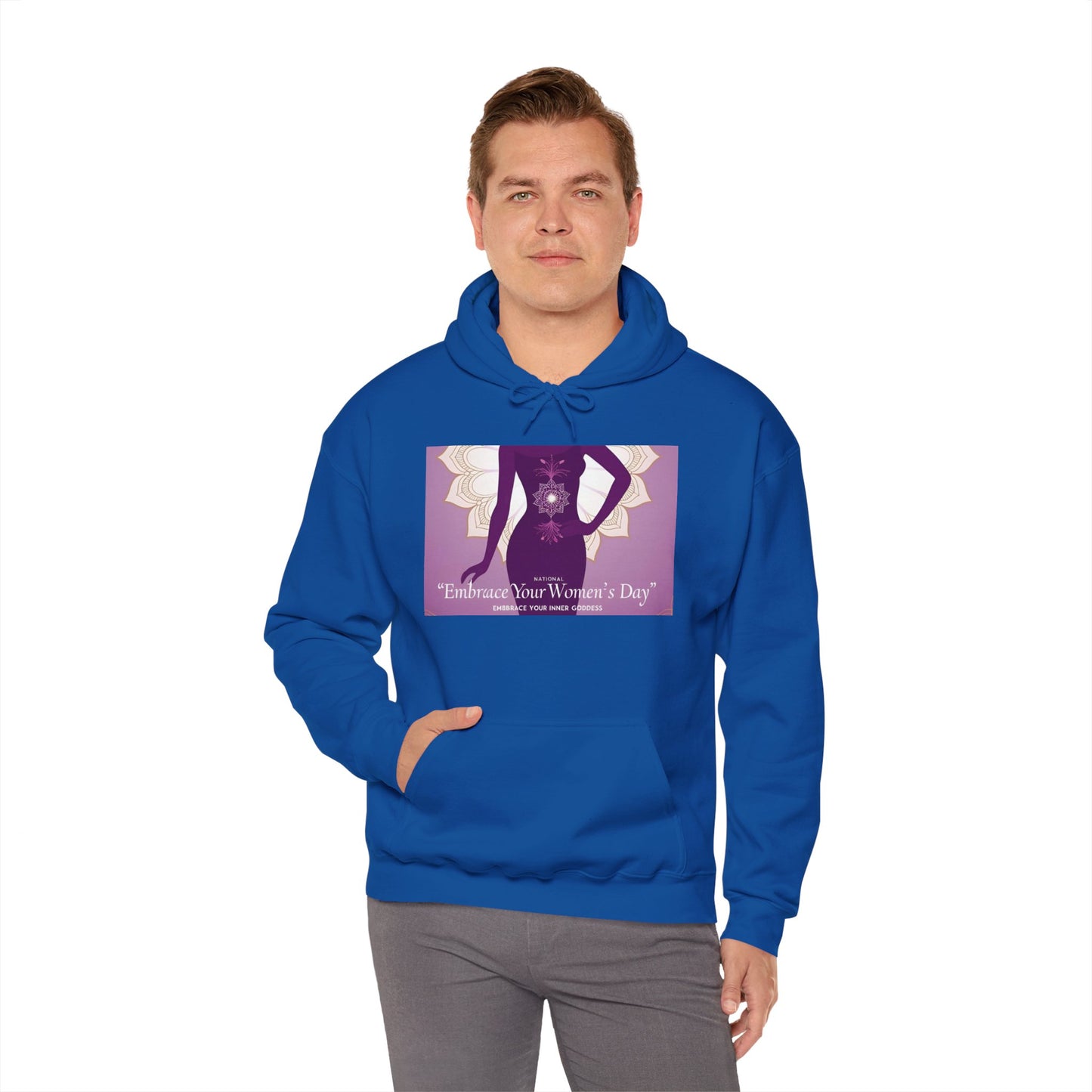 Embrace Your Women's Day Hoodie - Unisex Heavy Blend Sweatshirt