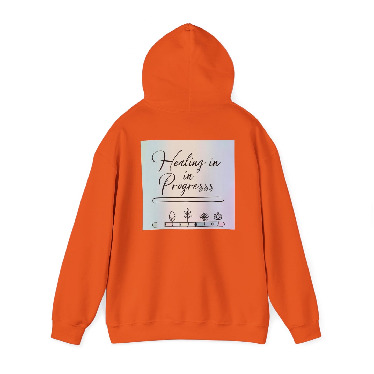 Back Print Design "Healing in Progress" Hoodie