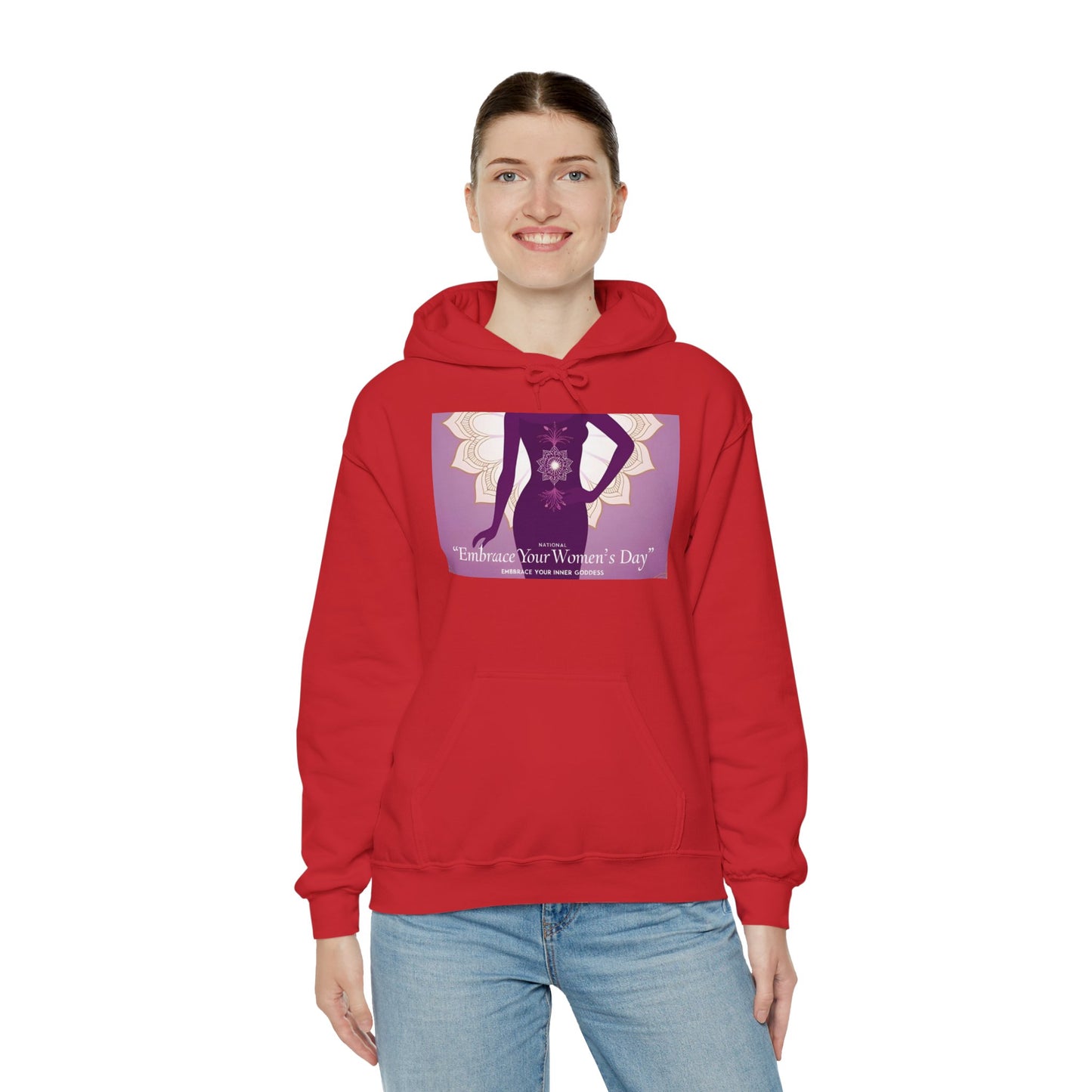 Embrace Your Women's Day Hoodie - Unisex Heavy Blend Sweatshirt