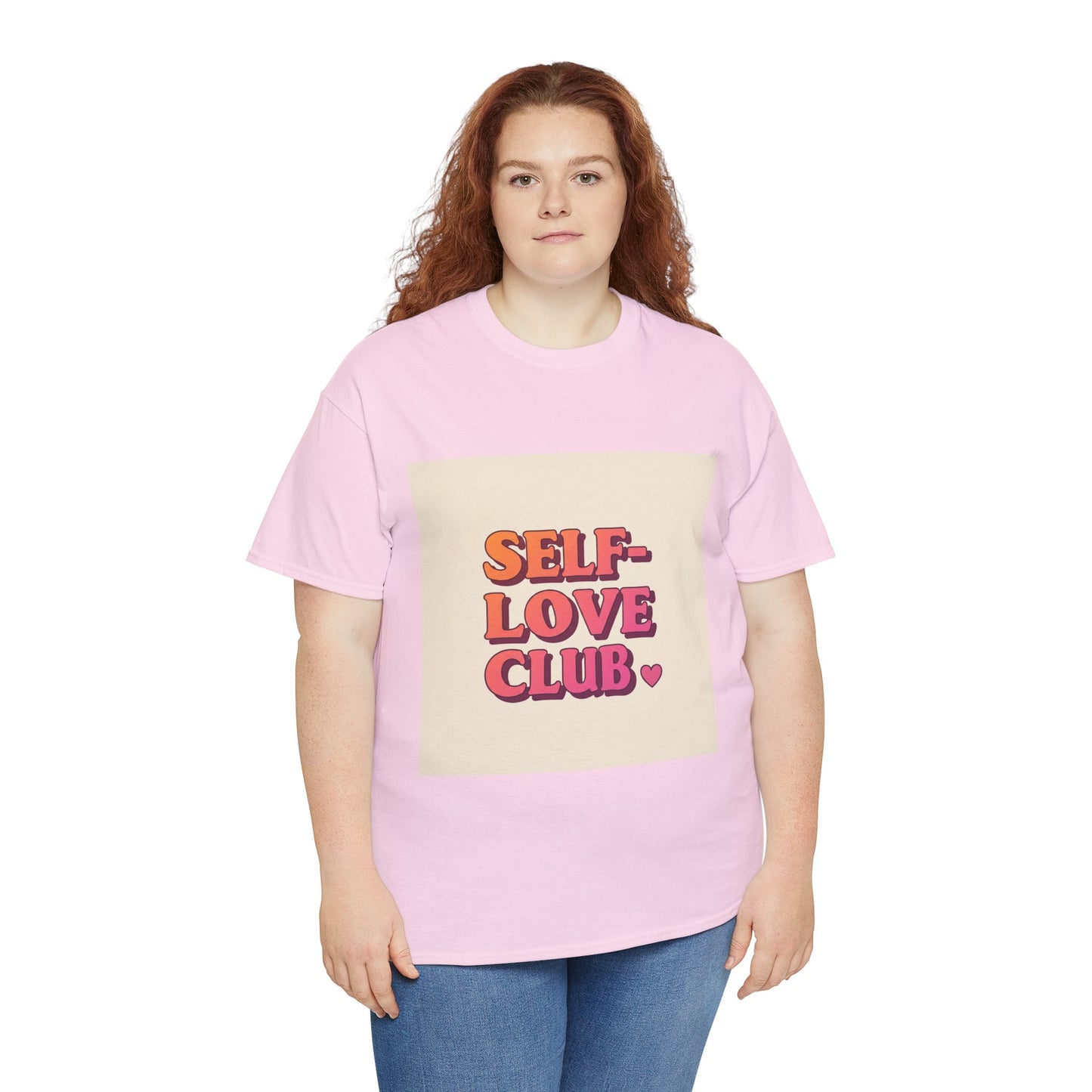 Self-Love Club Unisex Heavy Cotton Tee - Empowerment & Comfort for All