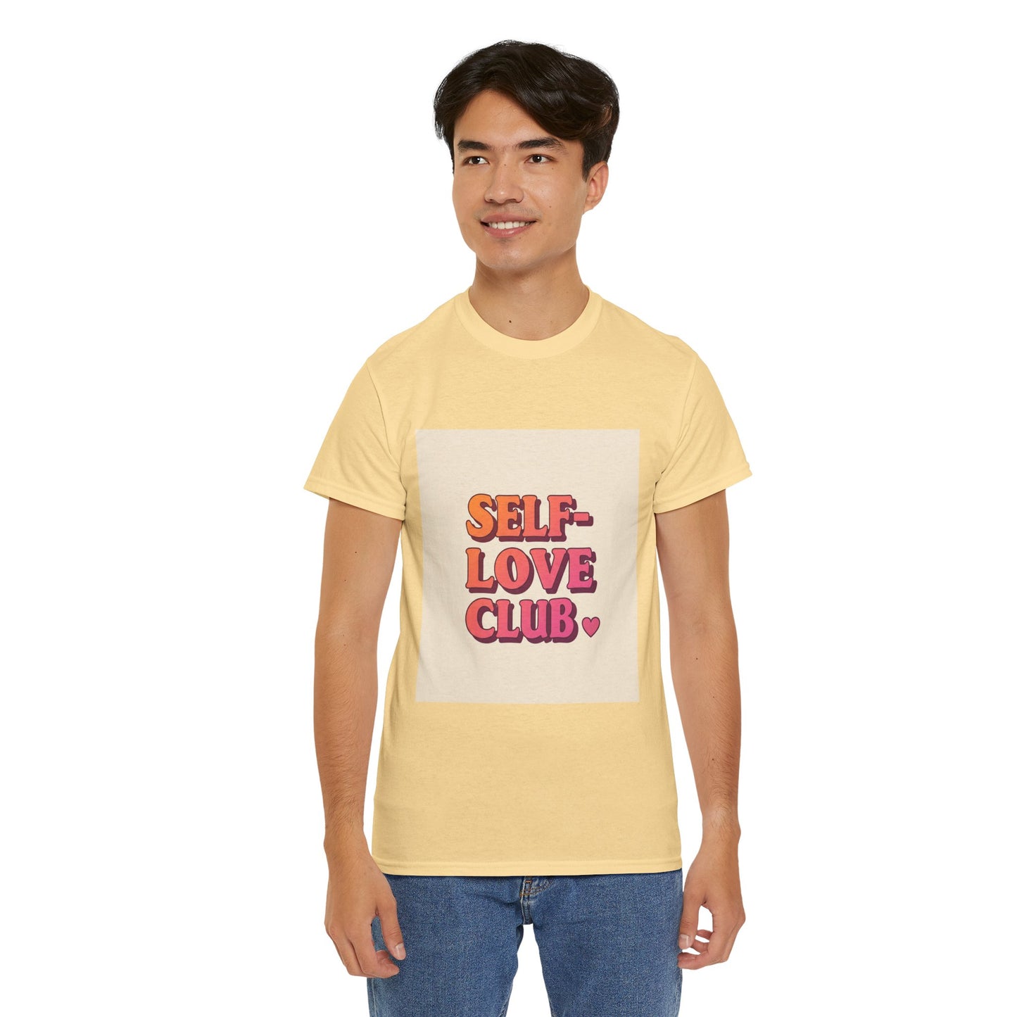 Self-Love Club Unisex Heavy Cotton Tee - Empowerment & Comfort for All