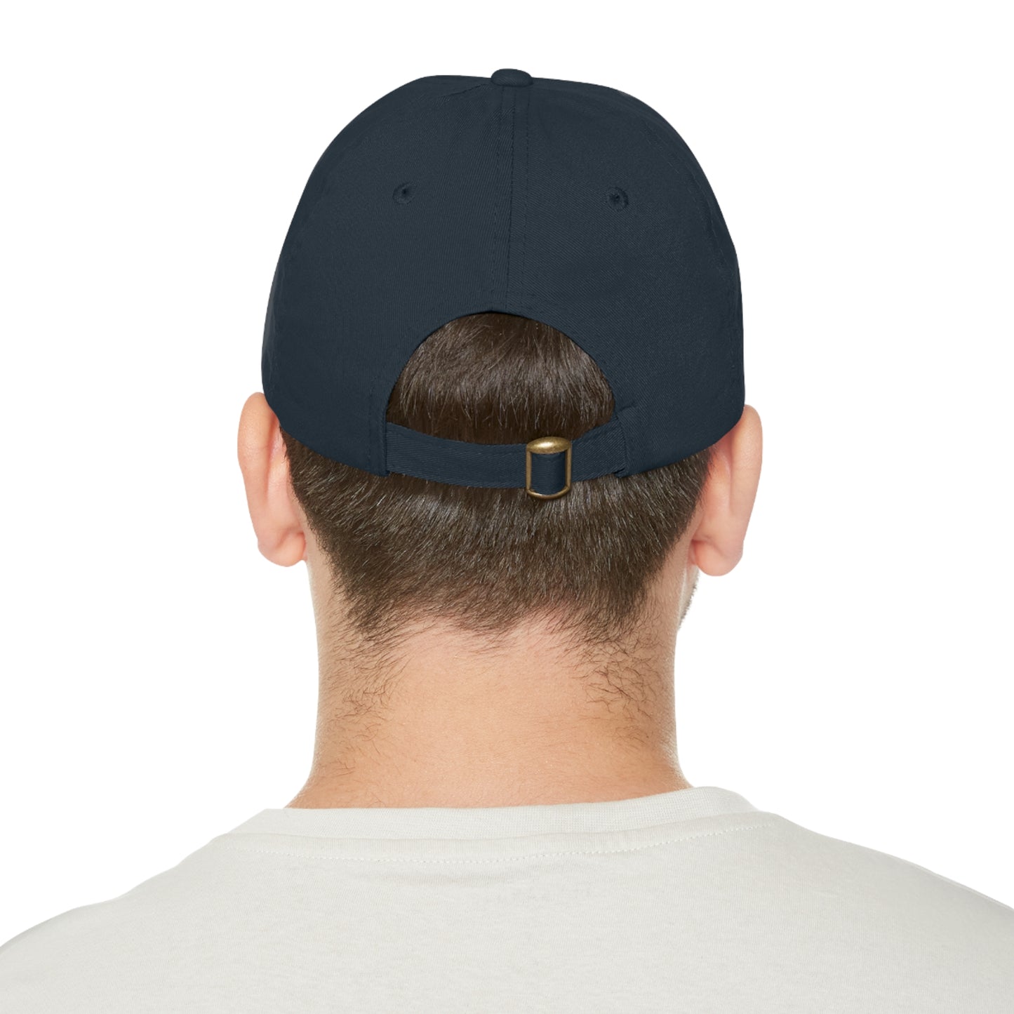 Mental Wealth Dad Hat with Leather Patch - Classic Style Cap for Mindfulness