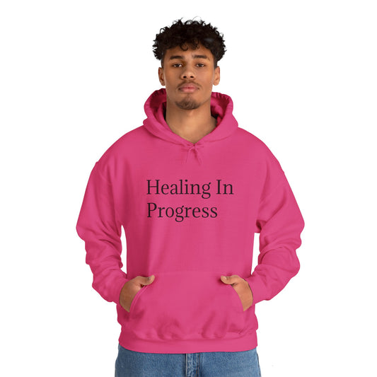 တိုးတက်မှုအတွက် ကုစားခြင်း Unisex Heavy Blend Hoodie - Self-Care &amp; Relaxation အတွက် ဇိမ်ခံအင်္ကျီ