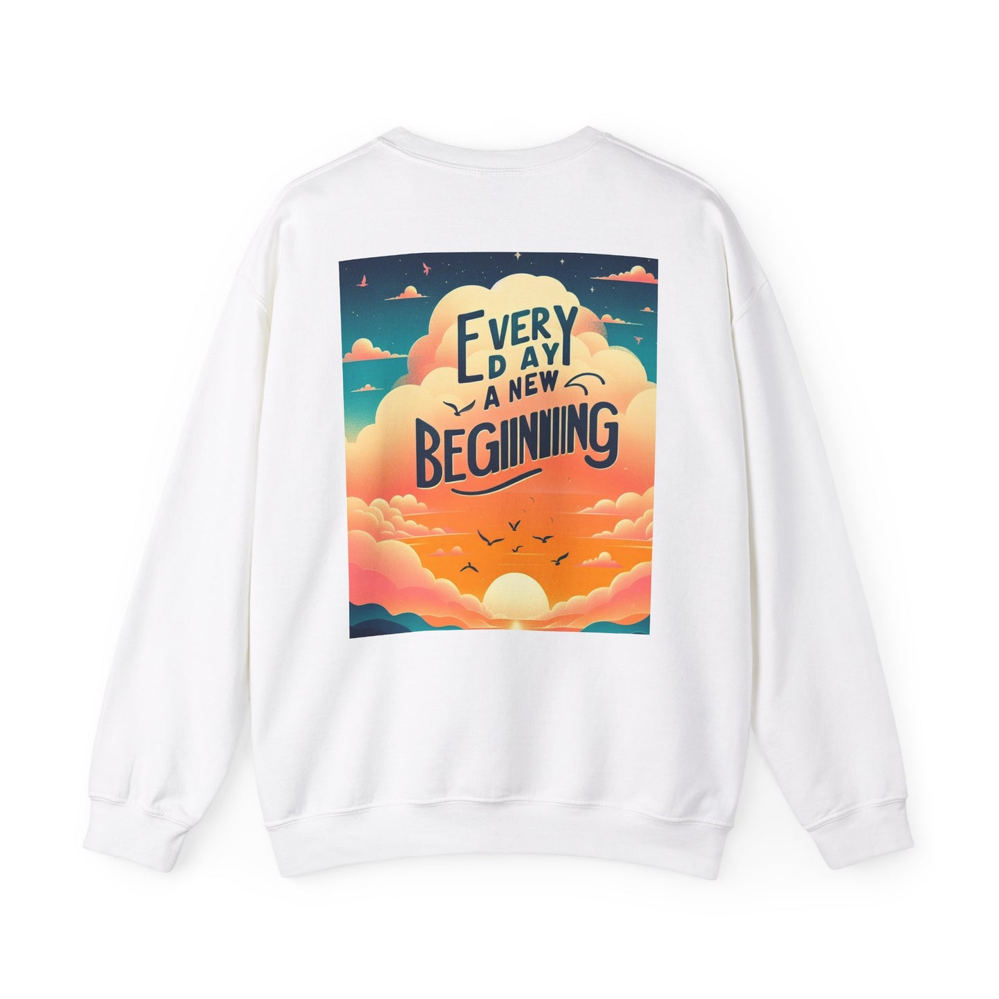 စိတ်အားထက်သန်သော Crewneck အင်္ကျီ - နေ့ရက်တိုင်း၏အစအသစ်