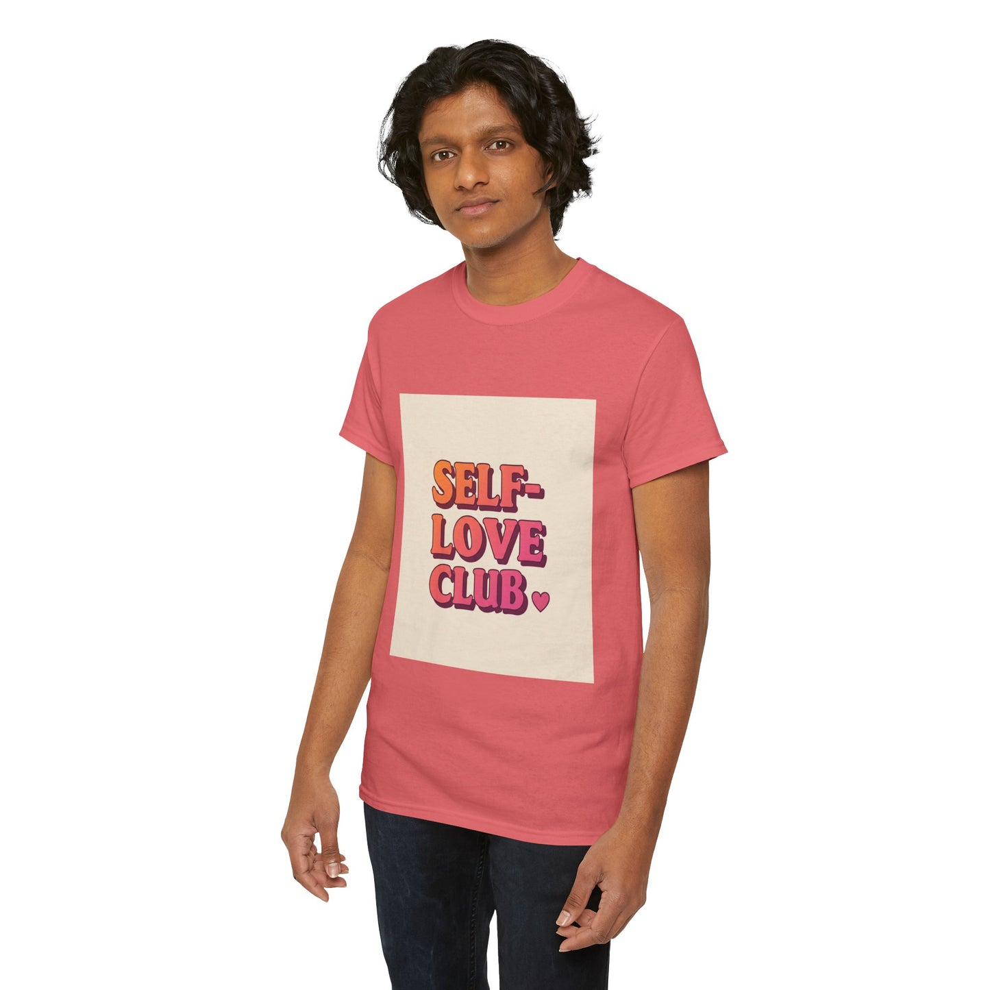 Self-Love Club Unisex Heavy Cotton Tee - Empowerment & Comfort for All