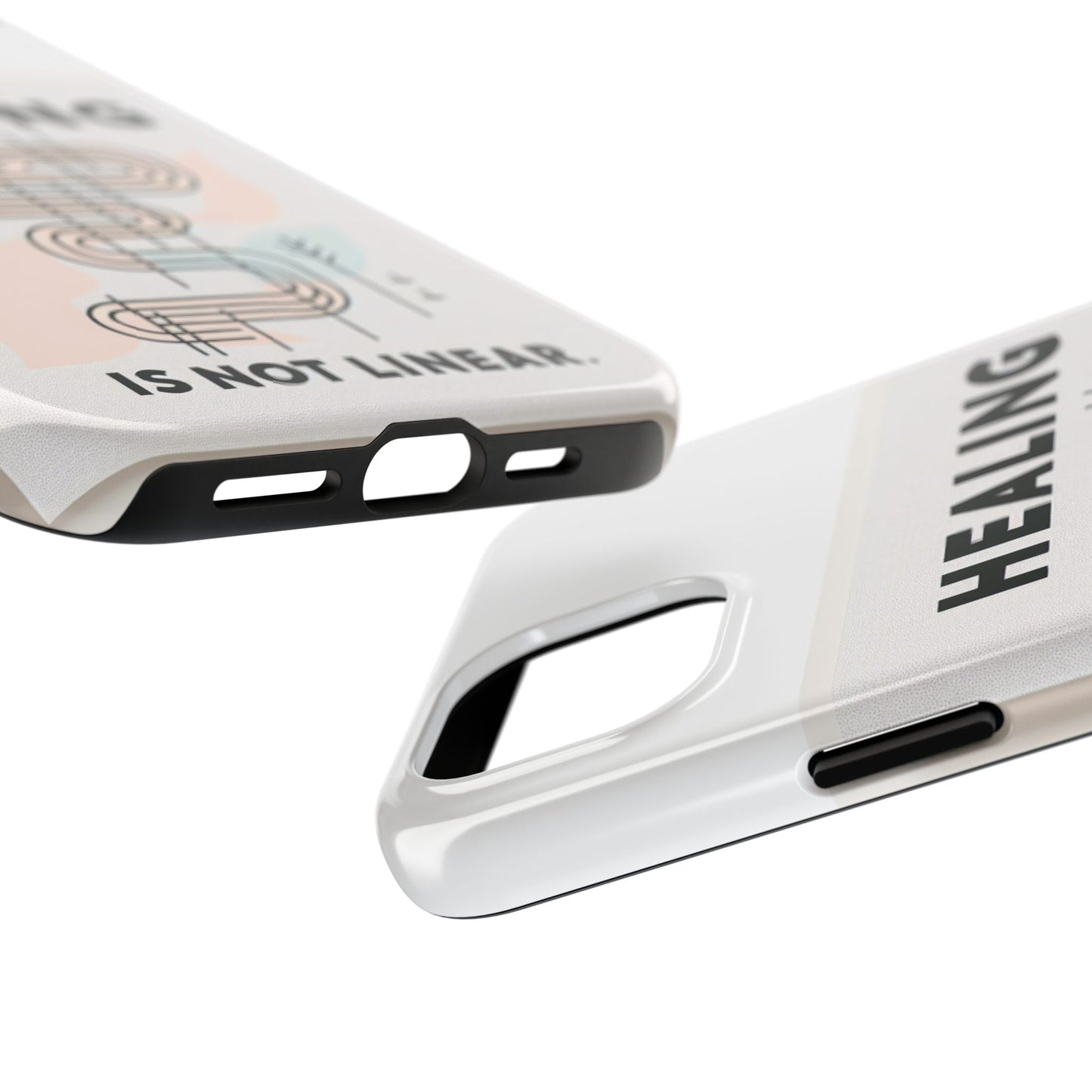 Healing Is Not Linear Tough Phone Case - Durable and Stylish Protection for Your Device