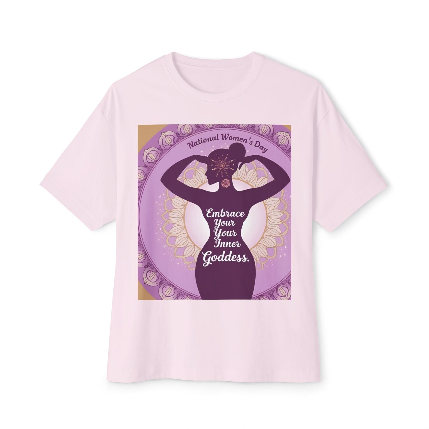 Embrace Your Inner Goddess Tee - Women's Day Boxy T-Shirt