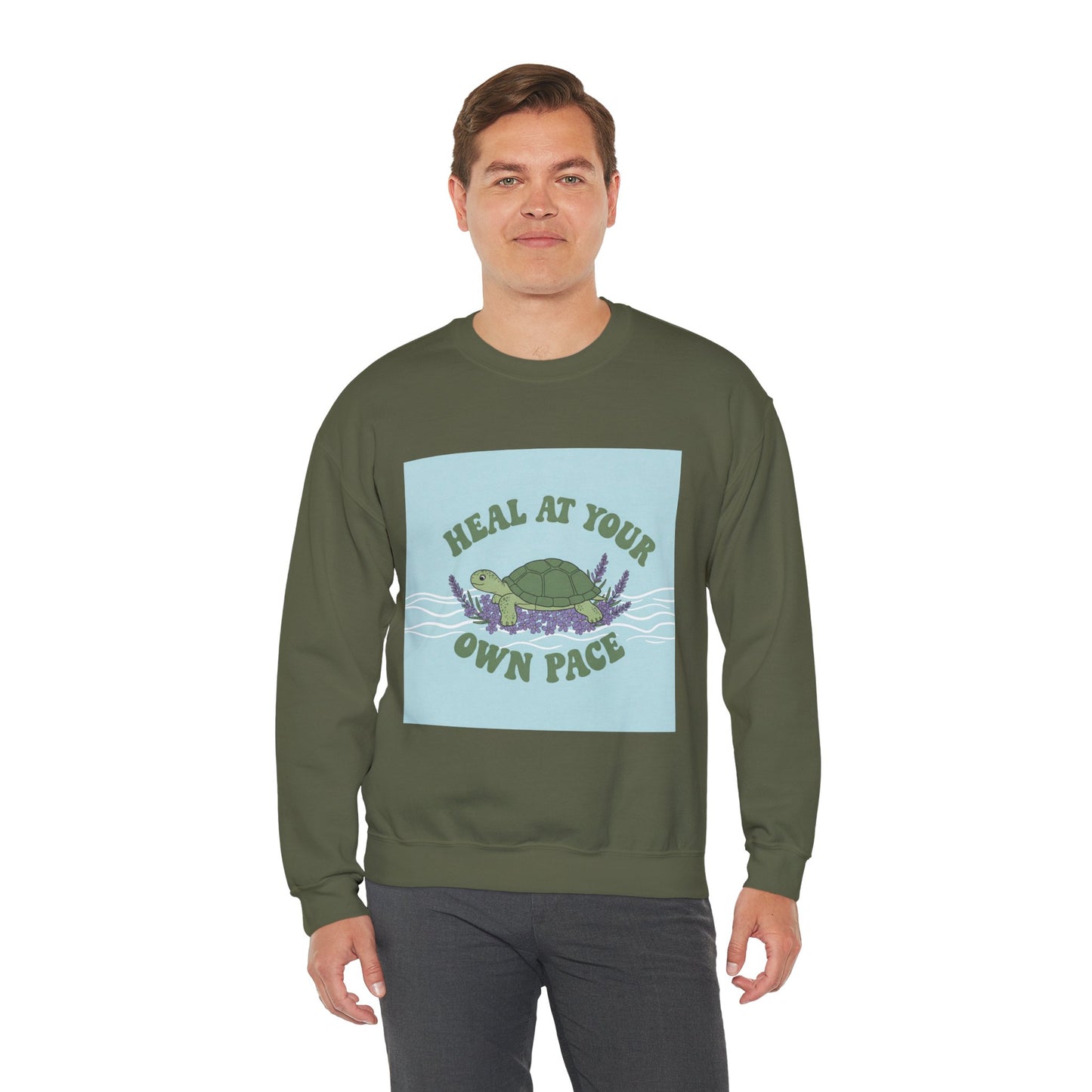 Heal at Your Own Pace Sweatshirt - Unisex Heavy Blend™ Crewneck