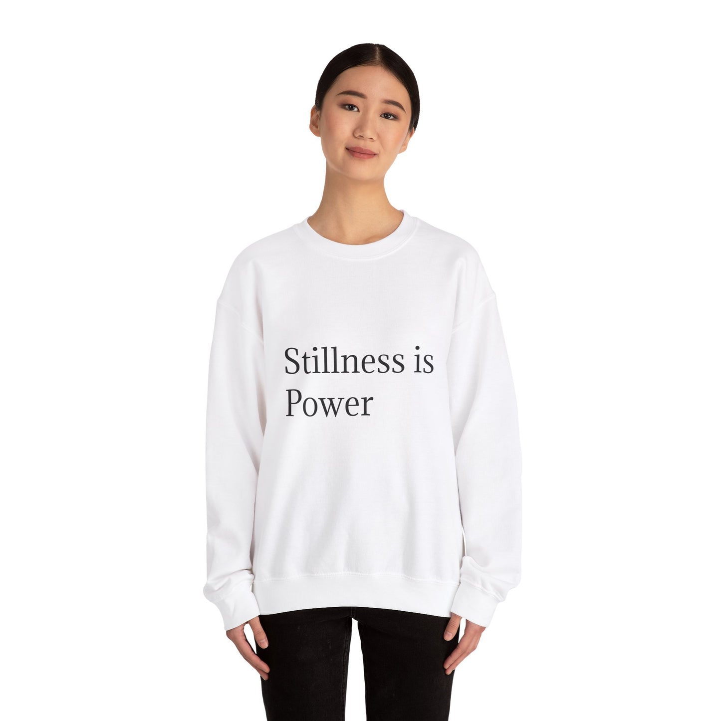 Stillness သည် Power Unisex Heavy Blend™ Crewneck Sweatshirt ဖြစ်သည်။